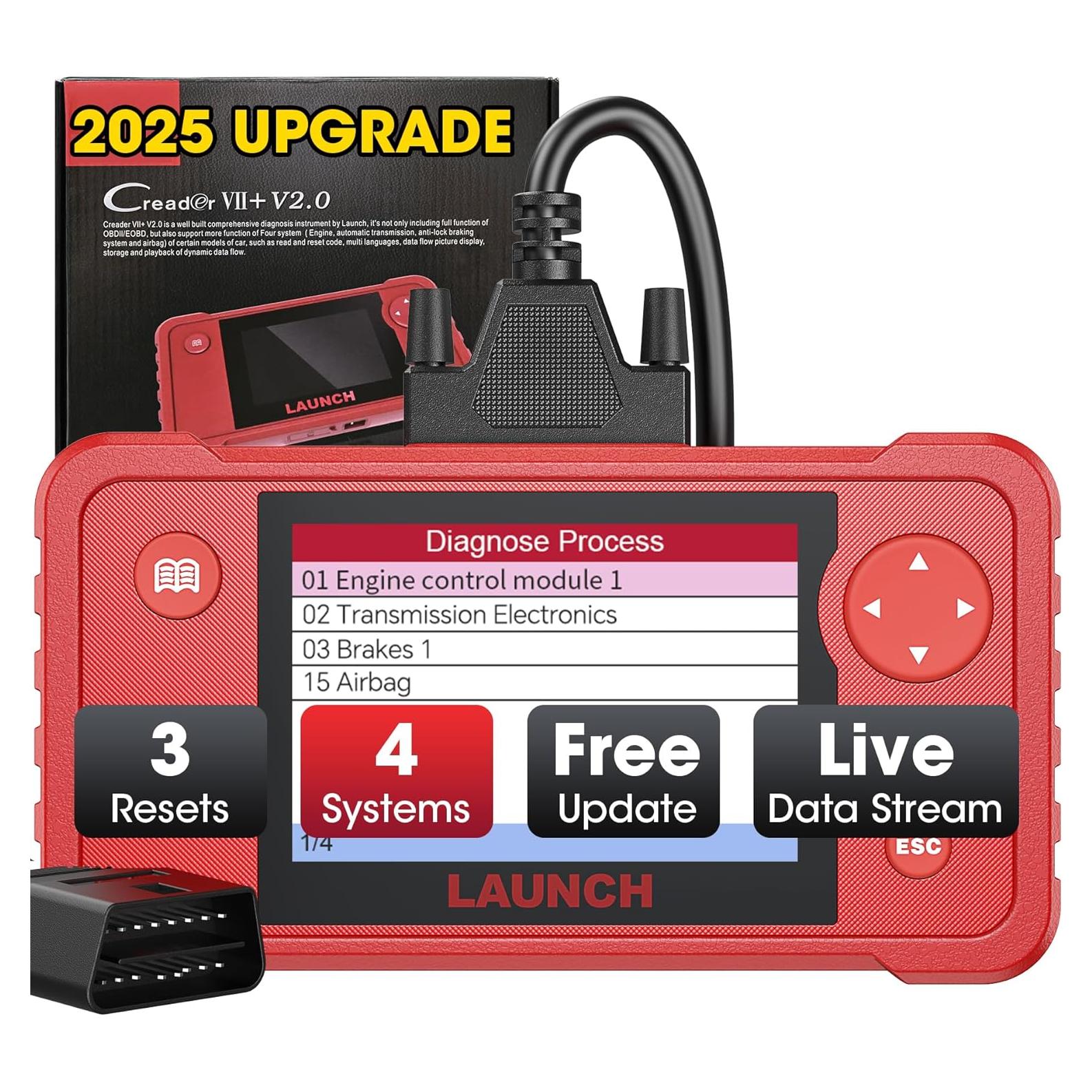 Lector de Códigos Automotriz LAUNCH Creader VII+ OBD2