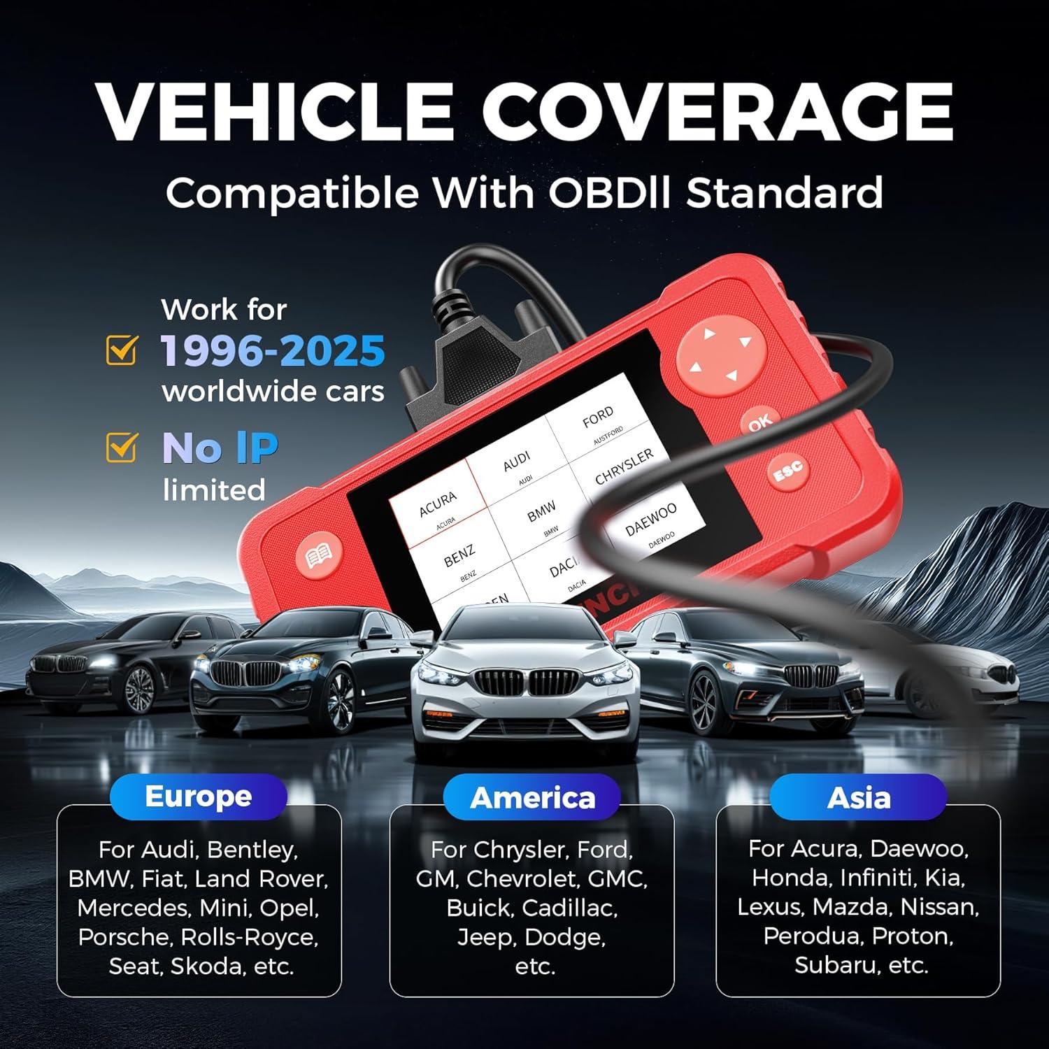 Lector de Códigos Automotriz LAUNCH Creader VII+ OBD2