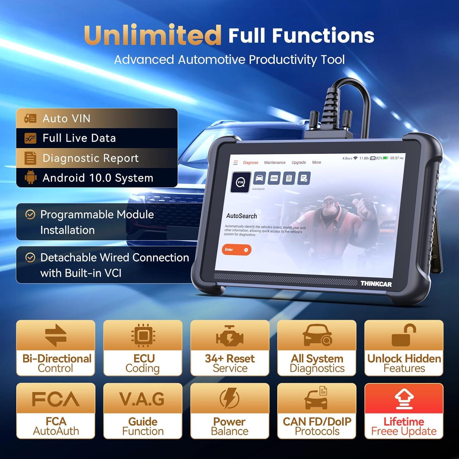 Escáner OBD2 Thinkcar Thinkscan 689 - Diagnóstico Completo