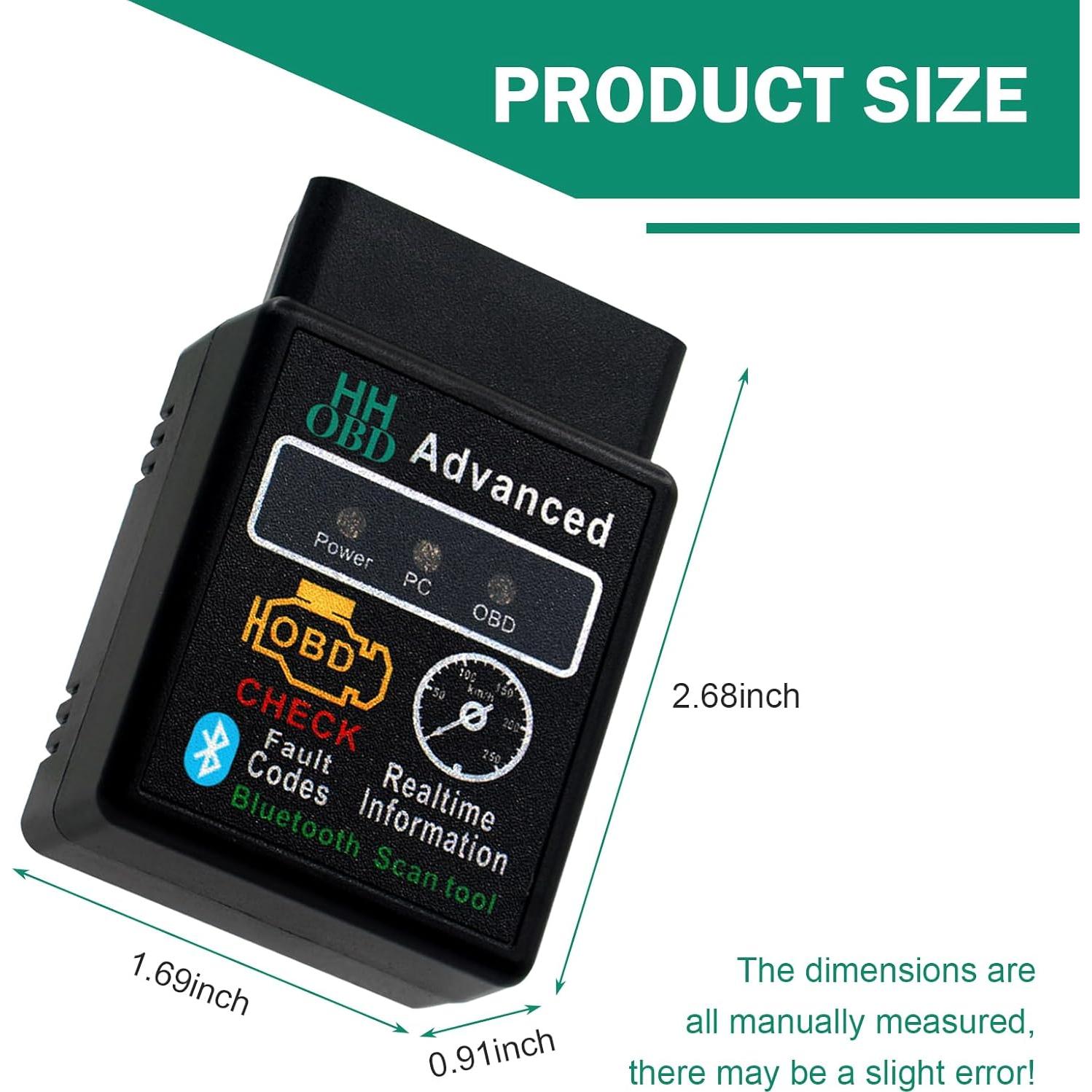 Lector de Códigos OBD2 Inalámbrico Bluetooth Downhill