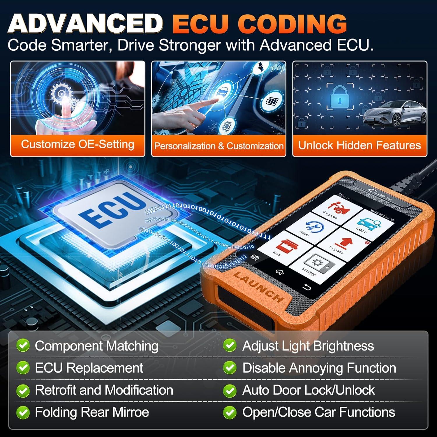 Escáner Diagnóstico Bidireccional LAUNCH Creader Elite GM