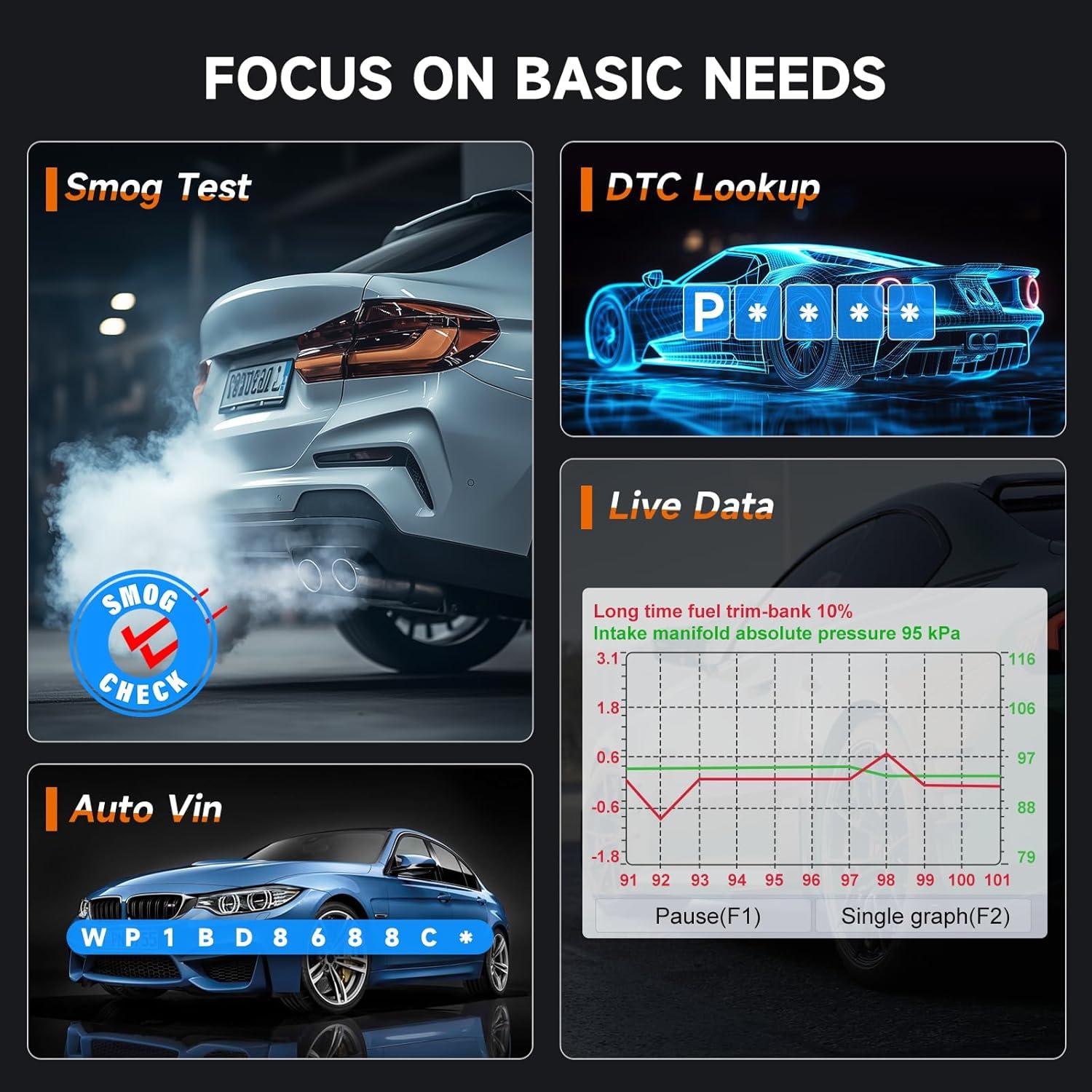 Escáner OBD2 FOXWELL NT630 Plus con ABS y SRS