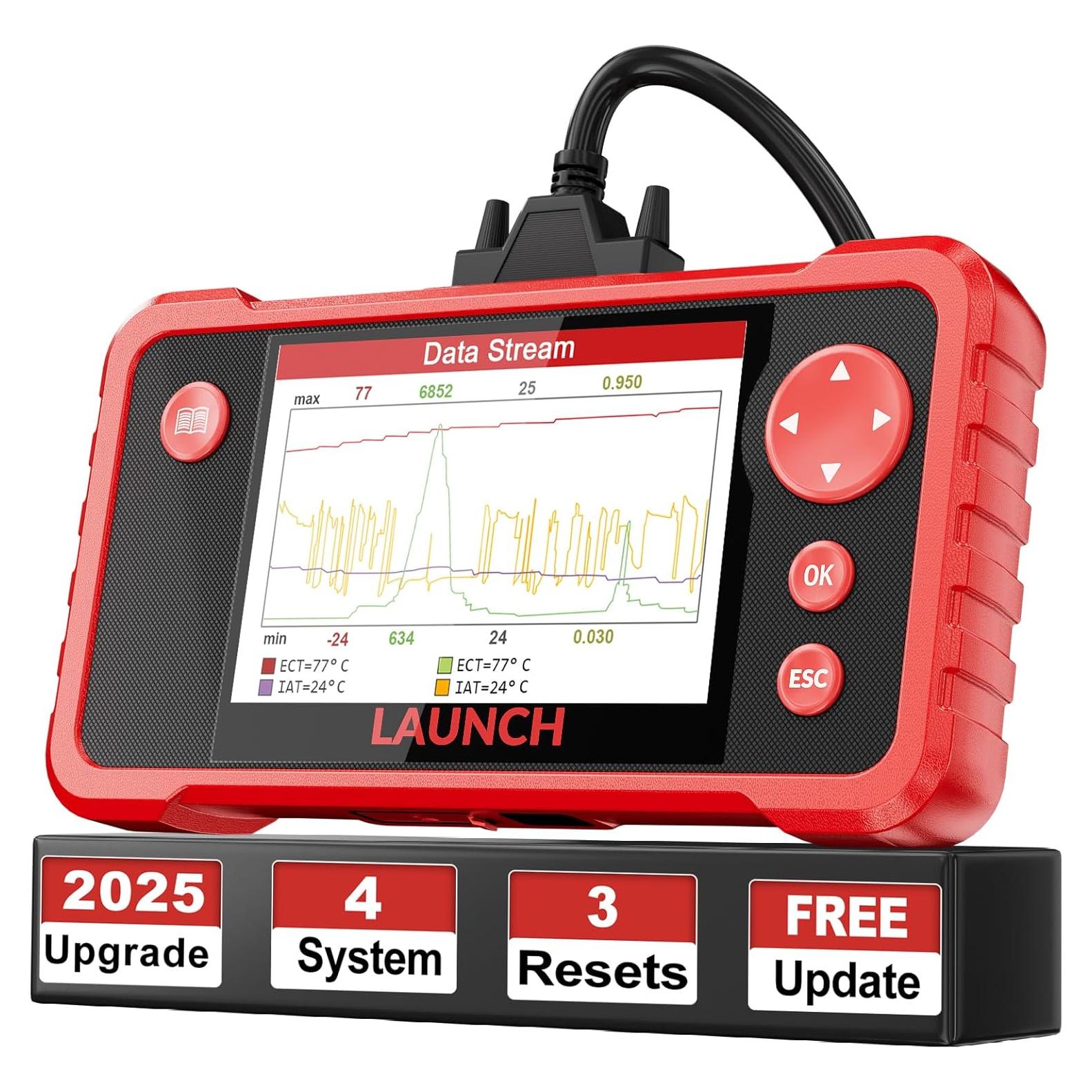 Escáner OBD2 LAUNCH CRP123 V2.0 Elite - Diagnóstico Motor/ABS/SRS