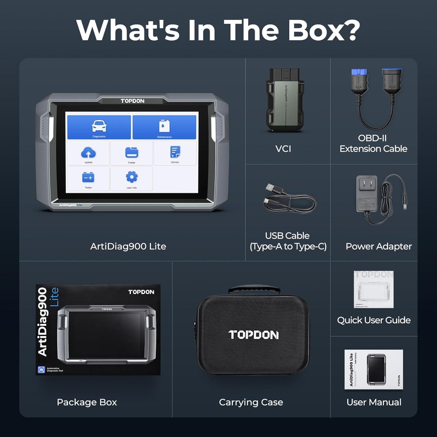 Escáner OBD2 Bidireccional TOPDON AD900 Lite 2024, Diagnóstico Completo