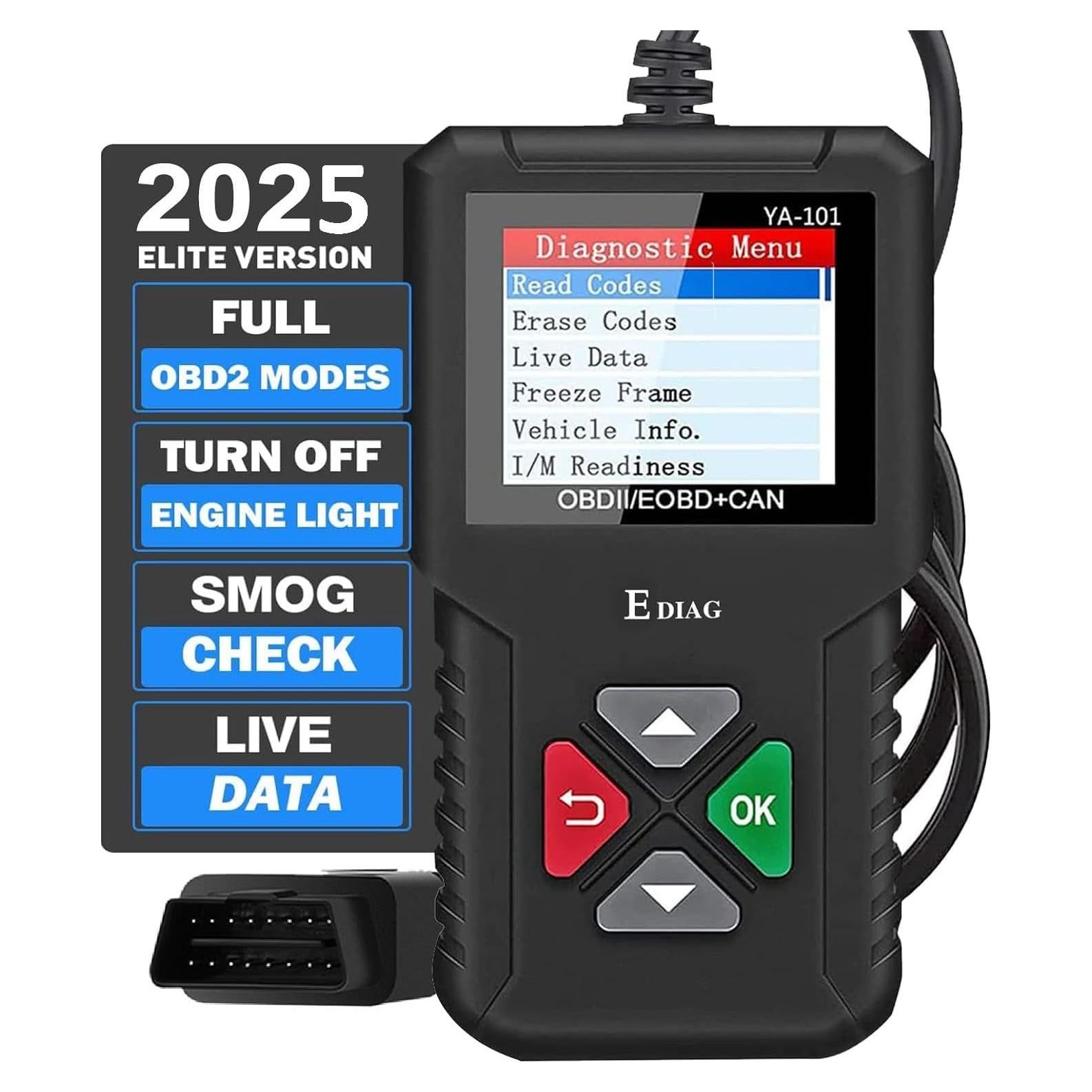 Escáner OBD2 EDIAG YA-101 Lector de Códigos para Autos