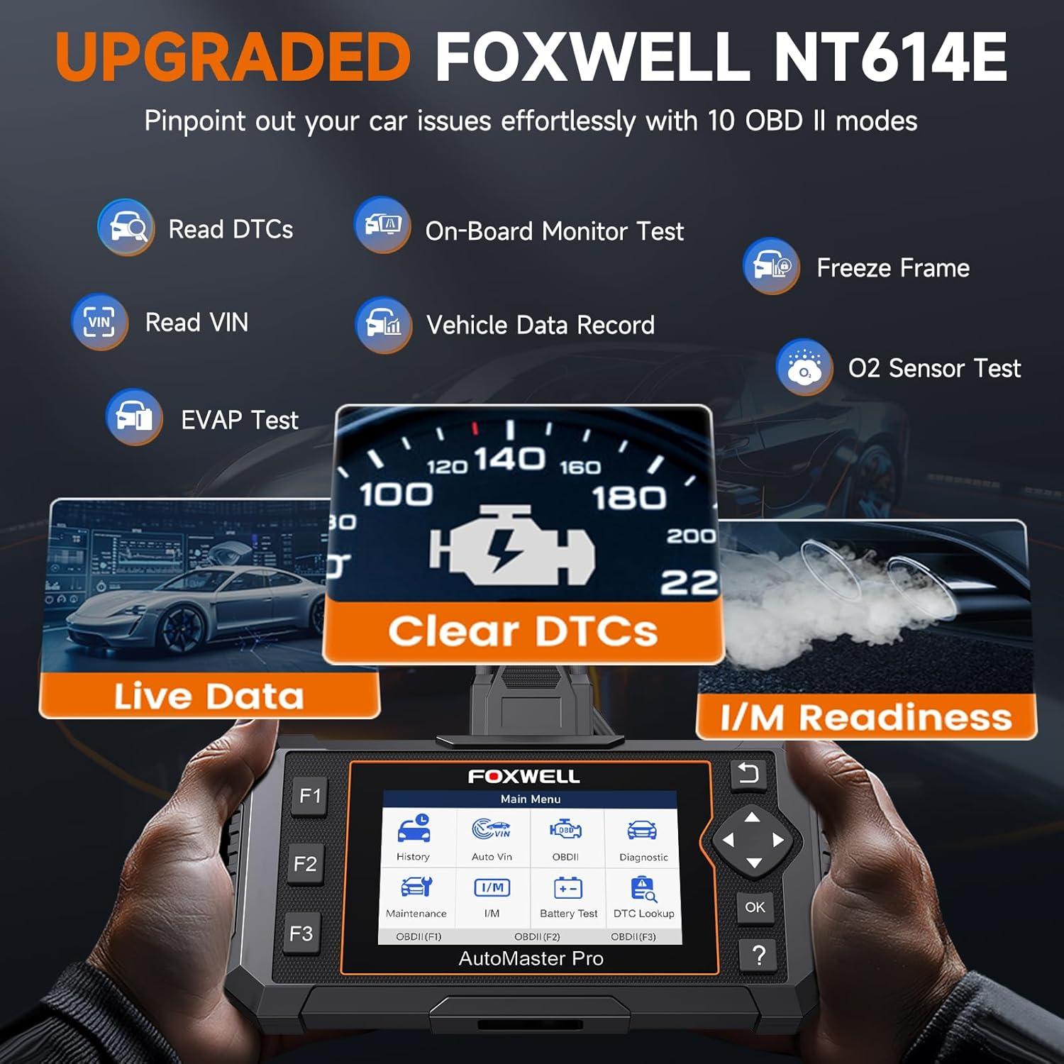 Escáner OBD2 Foxwell NT614 Elite - Diagnóstico Automotriz Completo