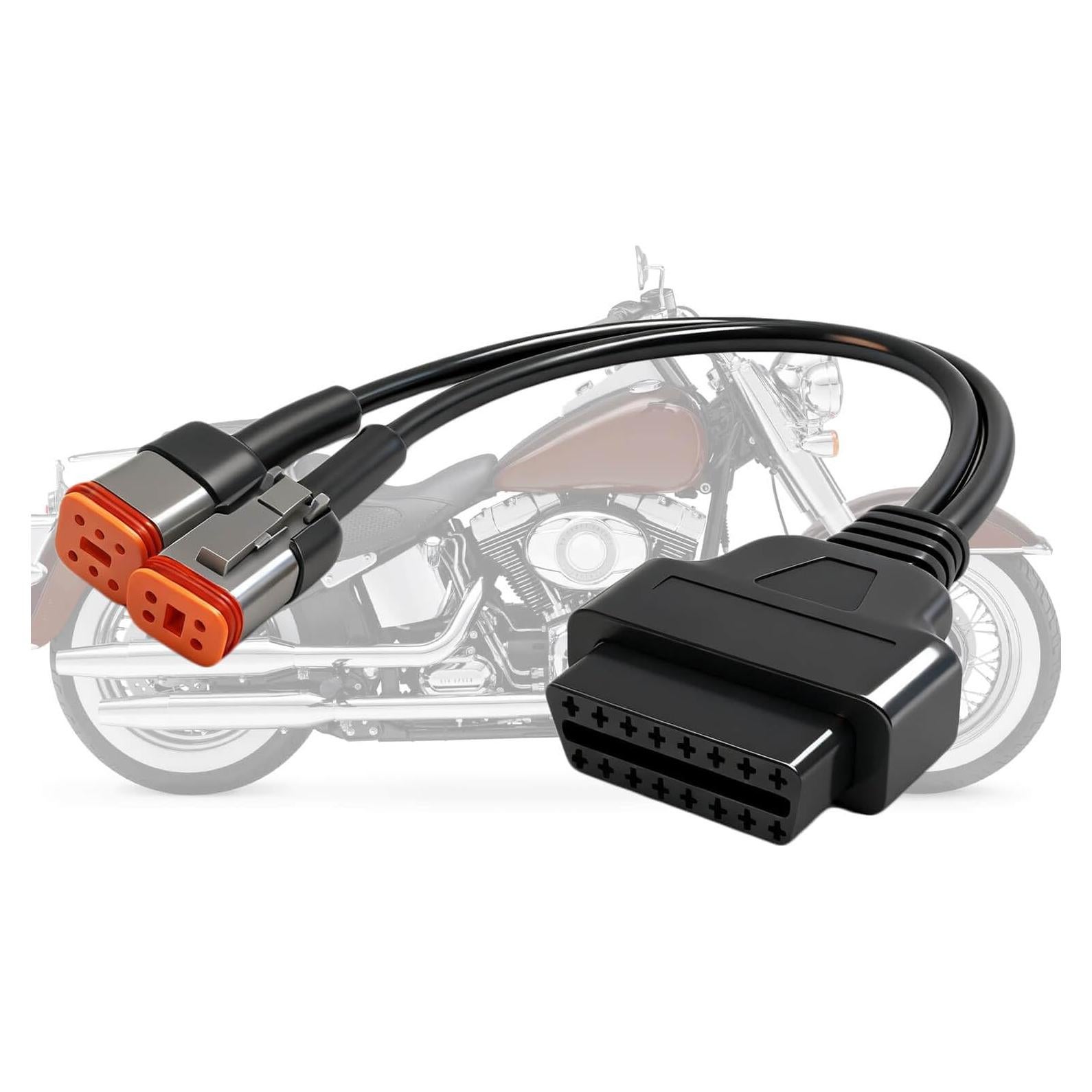 Cable Adaptador OBD2 para Harley Davidson 4Pin y 6Pin 30.48cm