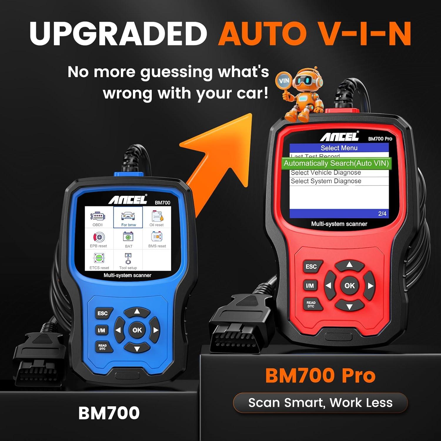 Escáner OBD2 ANCEL BM700 PRO para BMW y Mini - Diagnóstico Completo