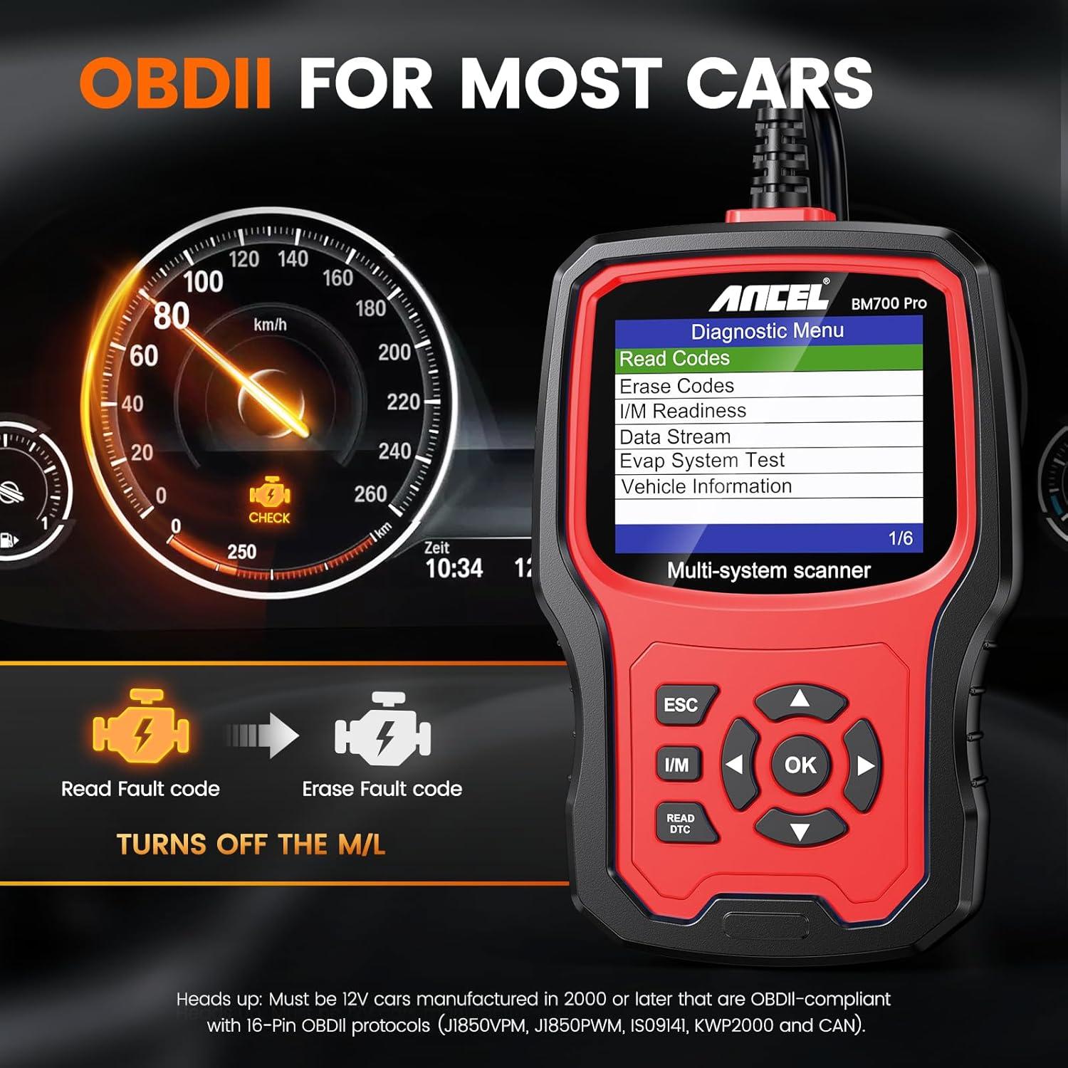 Escáner OBD2 ANCEL BM700 PRO para BMW y Mini - Diagnóstico Completo