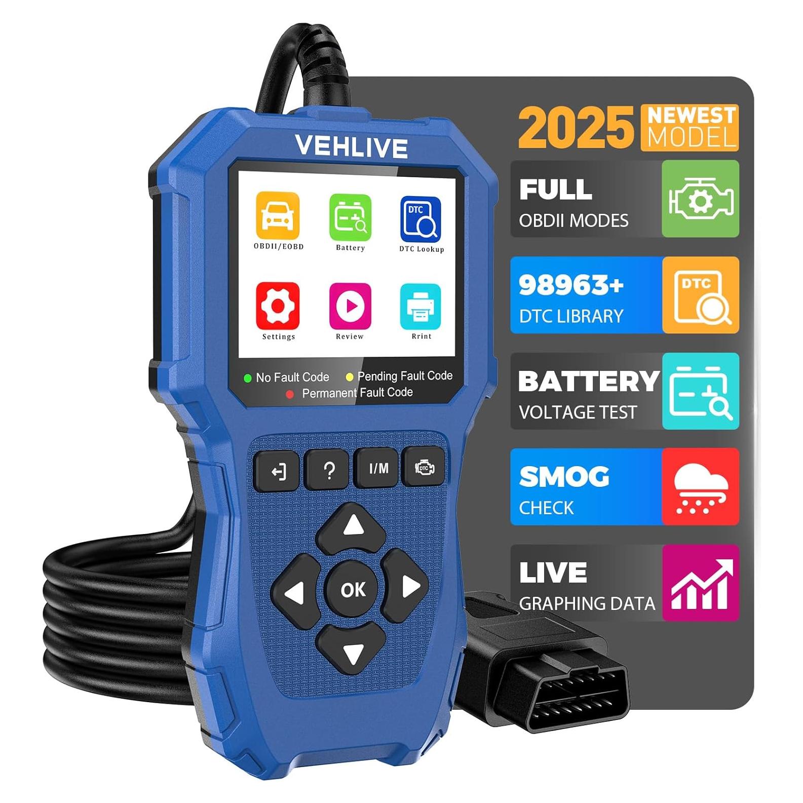 Escáner OBD2 para Motocicleta VEHLIVE V880 MOTO 2025