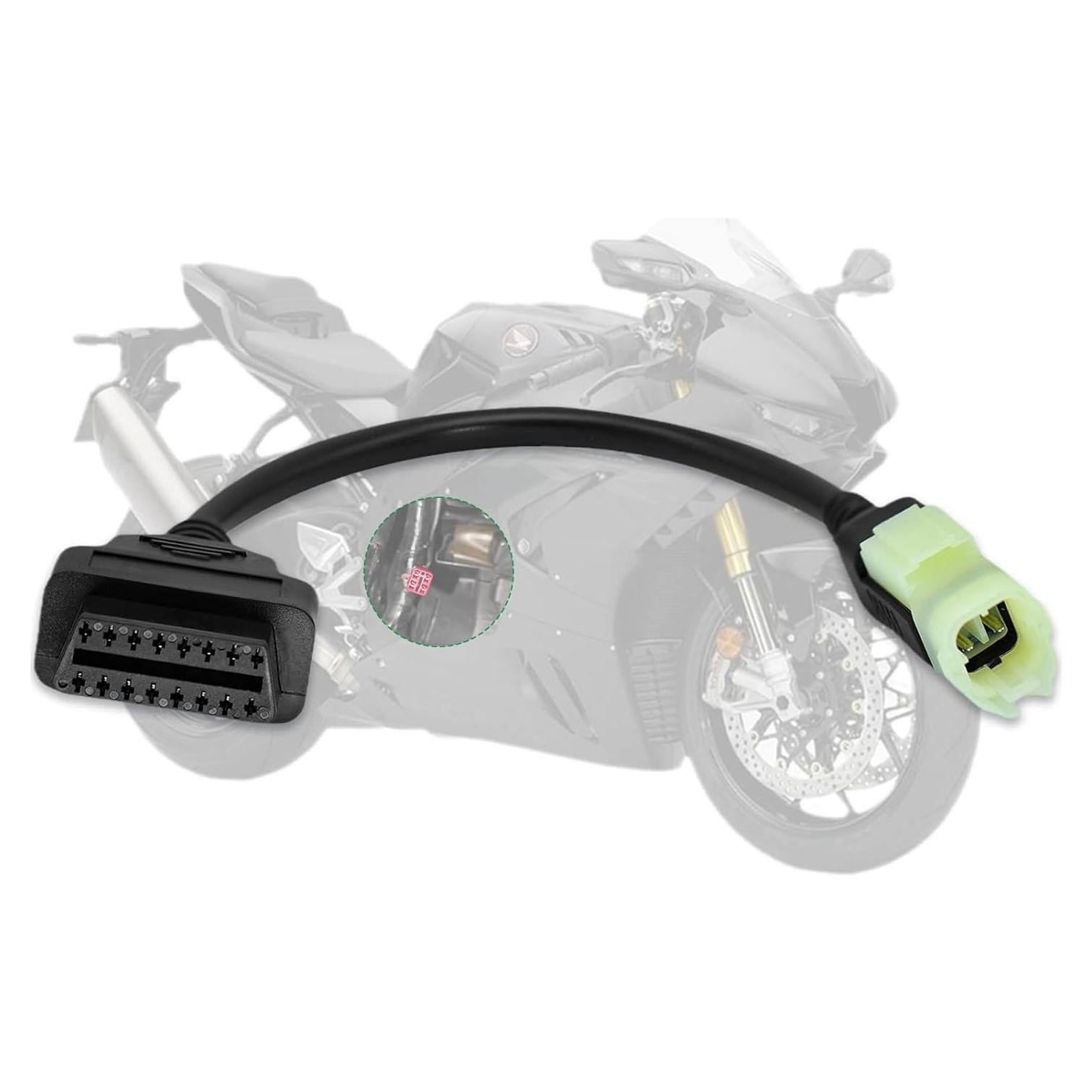 Adaptador OBD2 Honda 4pin a 16pin para Motocicletas 2017+