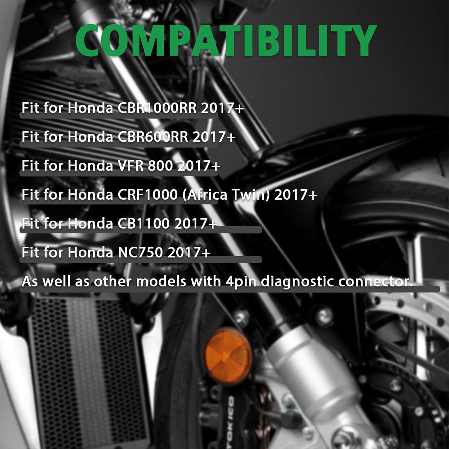 Adaptador OBD2 Honda 4pin a 16pin para Motocicletas 2017+