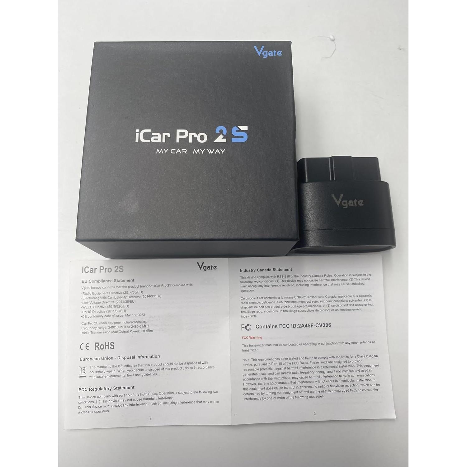 Adaptador OBD2 Bluetooth vLinker iCar Pro 2S para iOS/Android