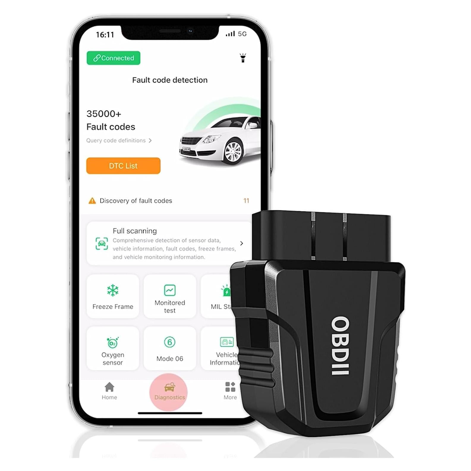 Escáner OBD2 Bluetooth SinoTrack V011 Diagnóstico Automotriz