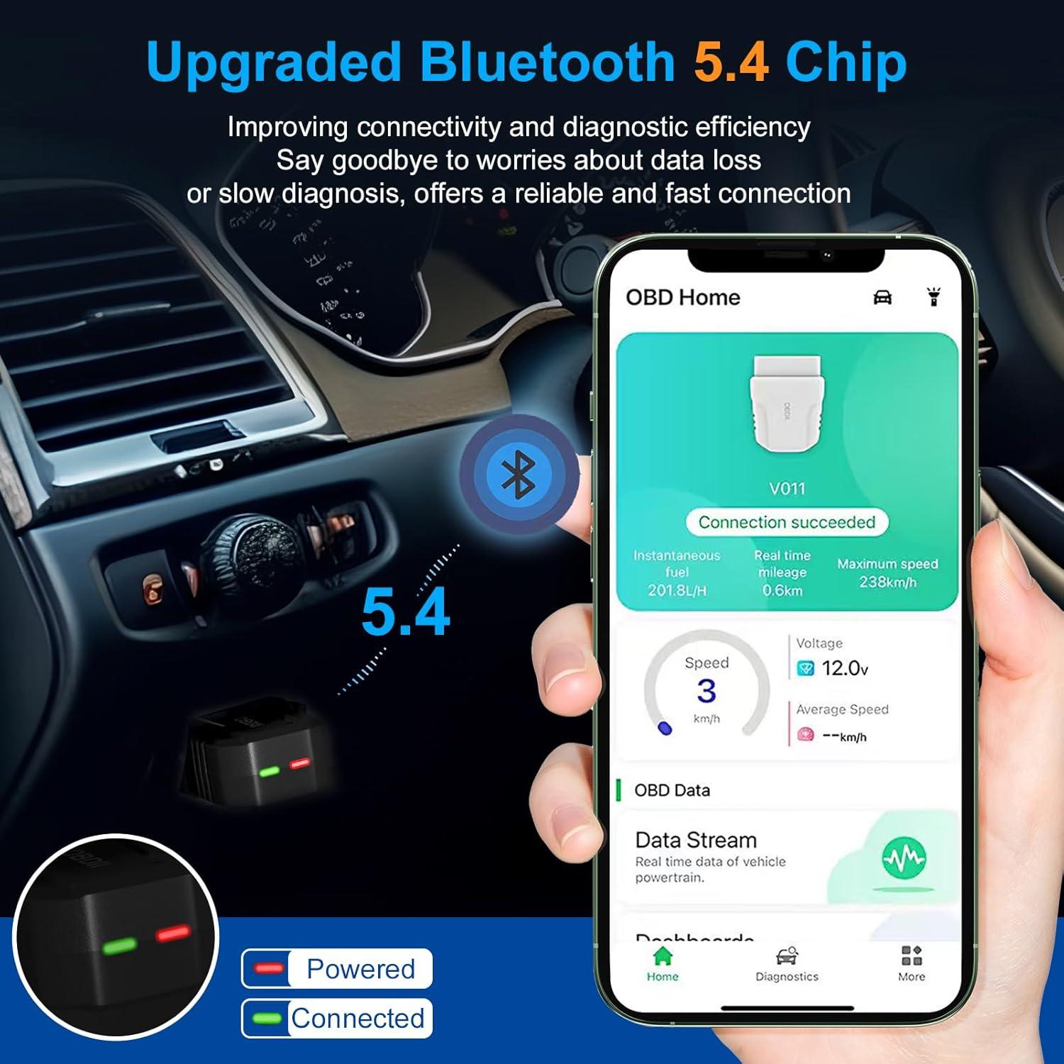 Escáner OBD2 Bluetooth SinoTrack V011 Diagnóstico Automotriz