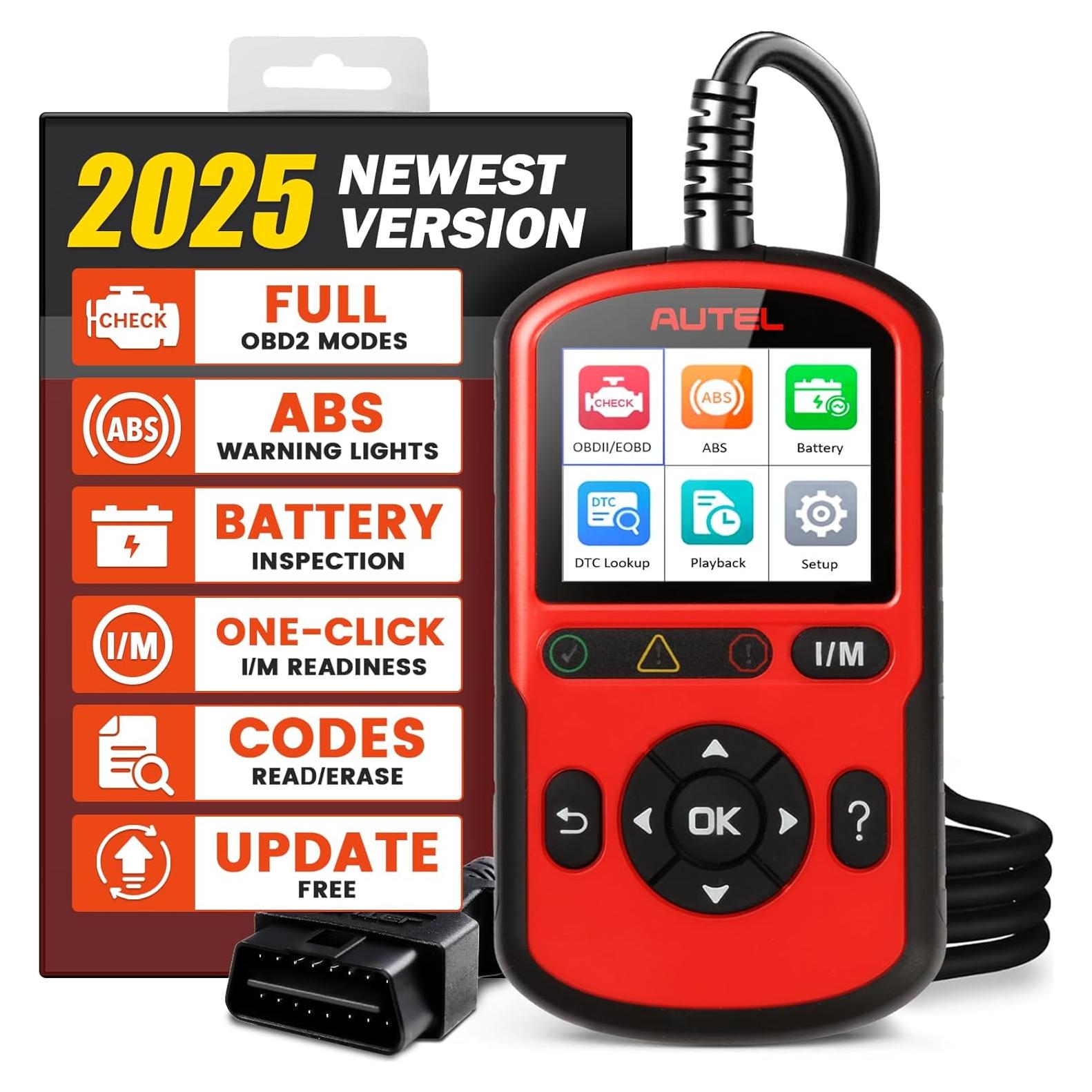 Escáner OBD2 Autel AutoLink AL549 - Lector de Códigos ABS y Batería