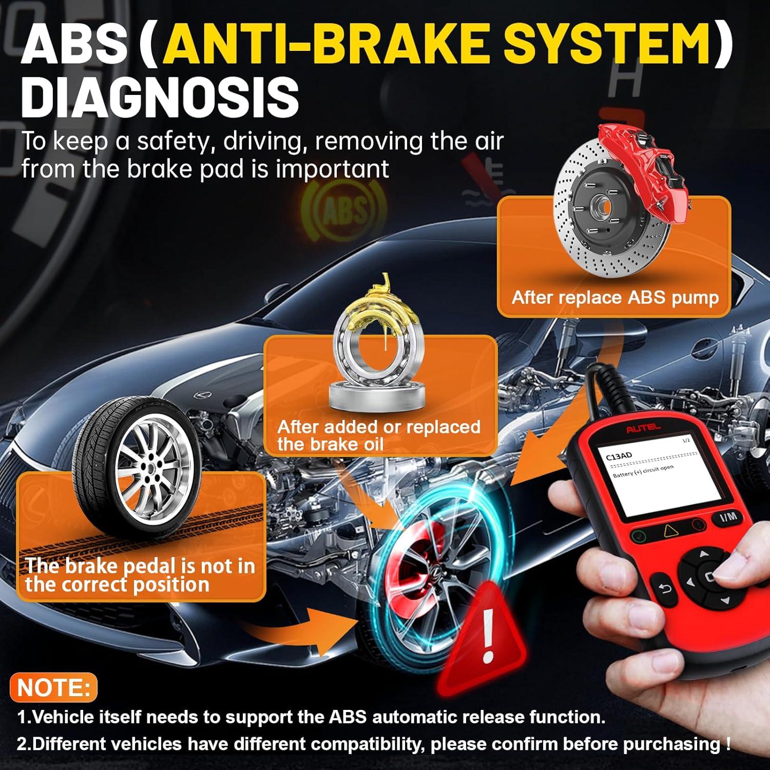 Escáner OBD2 Autel AutoLink AL549 - Lector de Códigos ABS y Batería