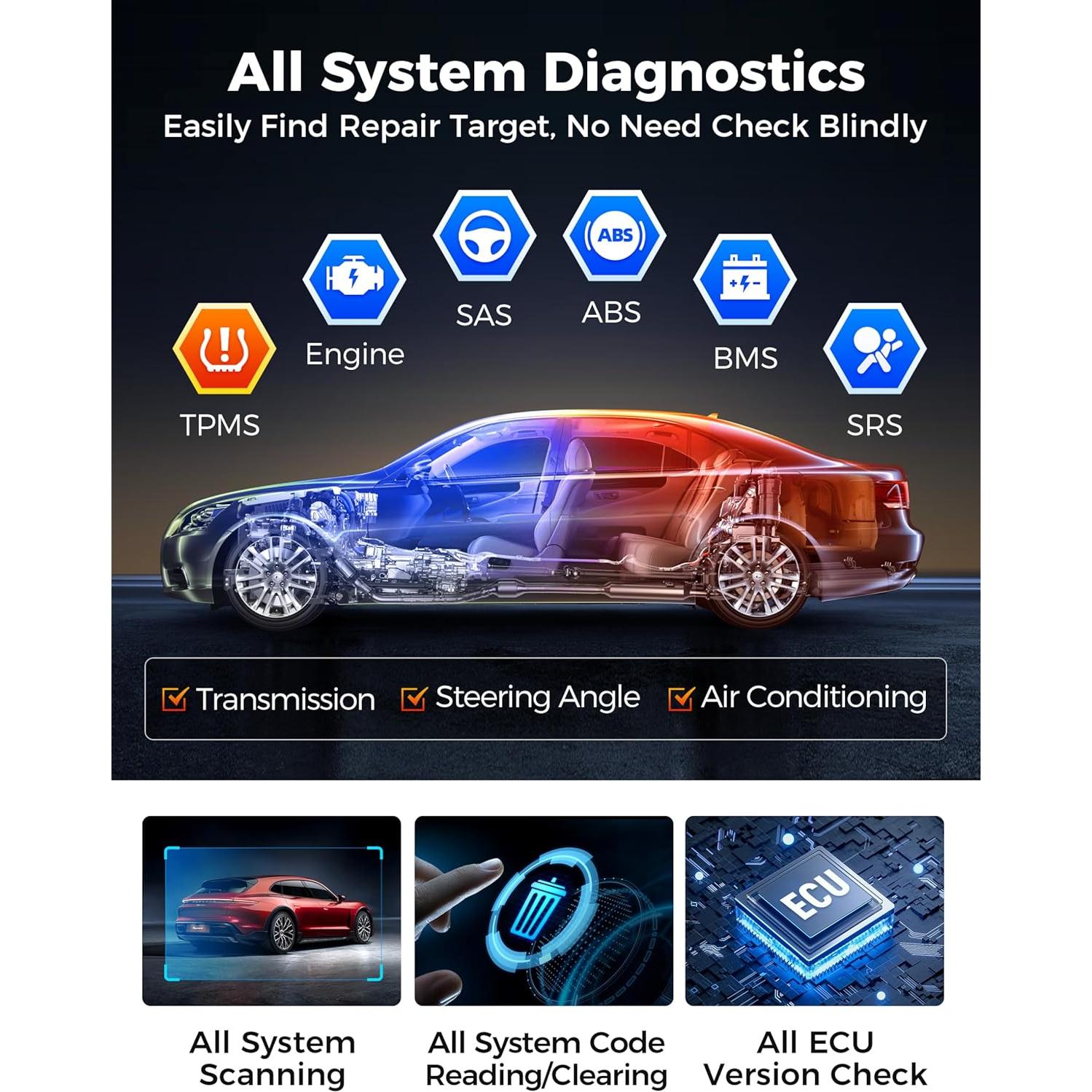 Lector de Códigos OBD2 Autel MaxiAP AP2500E Bluetooth