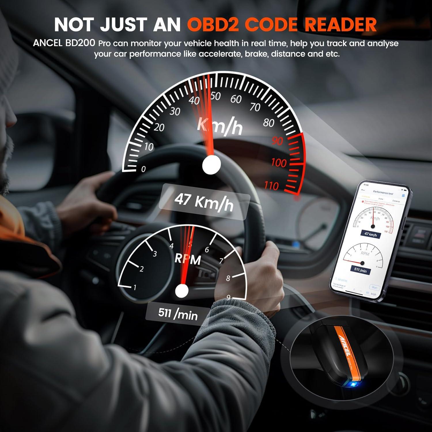 Escáner OBD2 Bluetooth ANCEL BD200 Pro - Diagnóstico Automotriz