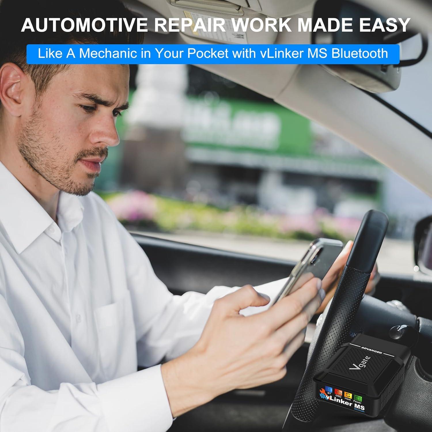 Adaptador OBD2 Bluetooth vLinker MS - Diagnóstico iOS/Android