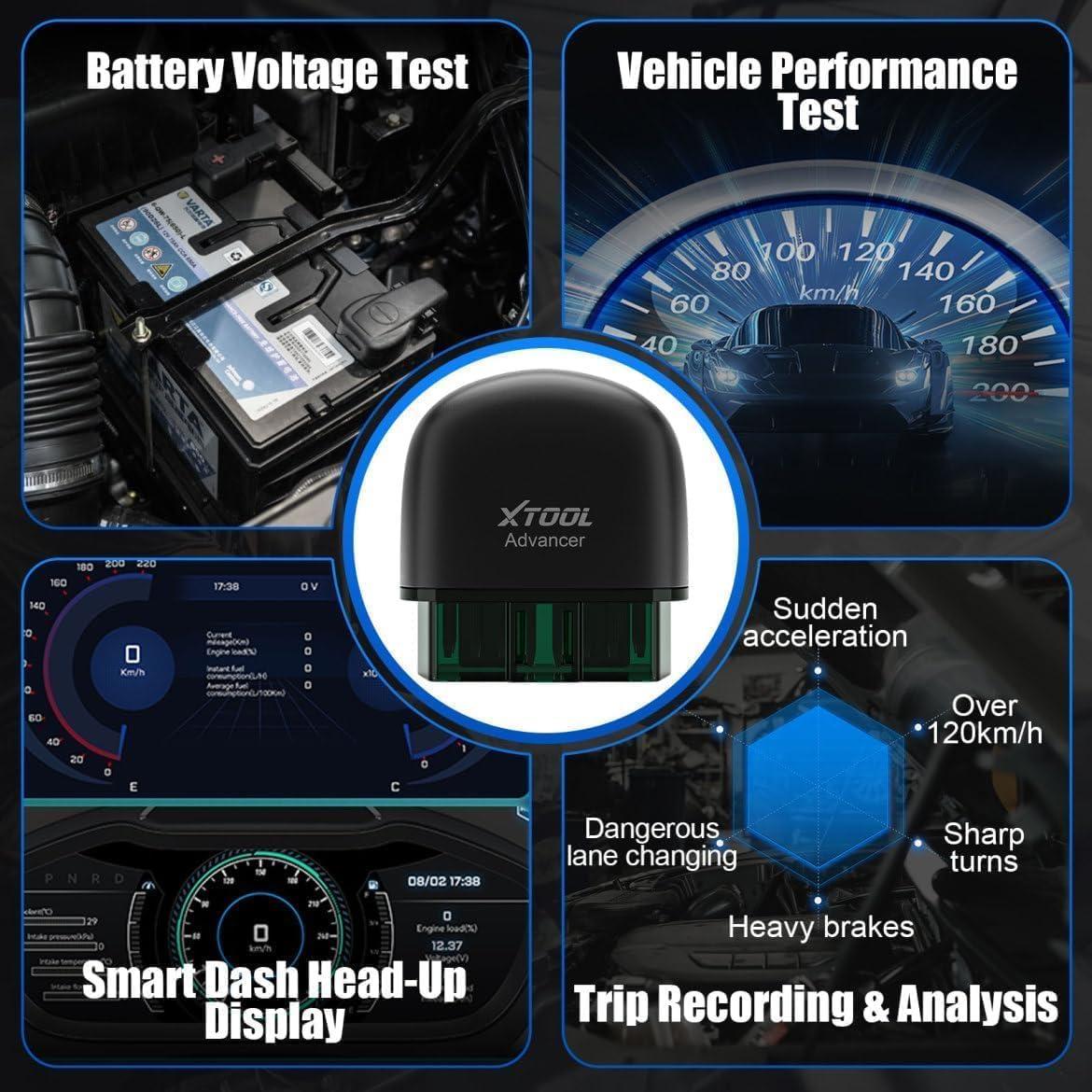 Escáner OBD2 Inalámbrico XTOOL Advancer AD20 Pro - Diagnóstico Completo