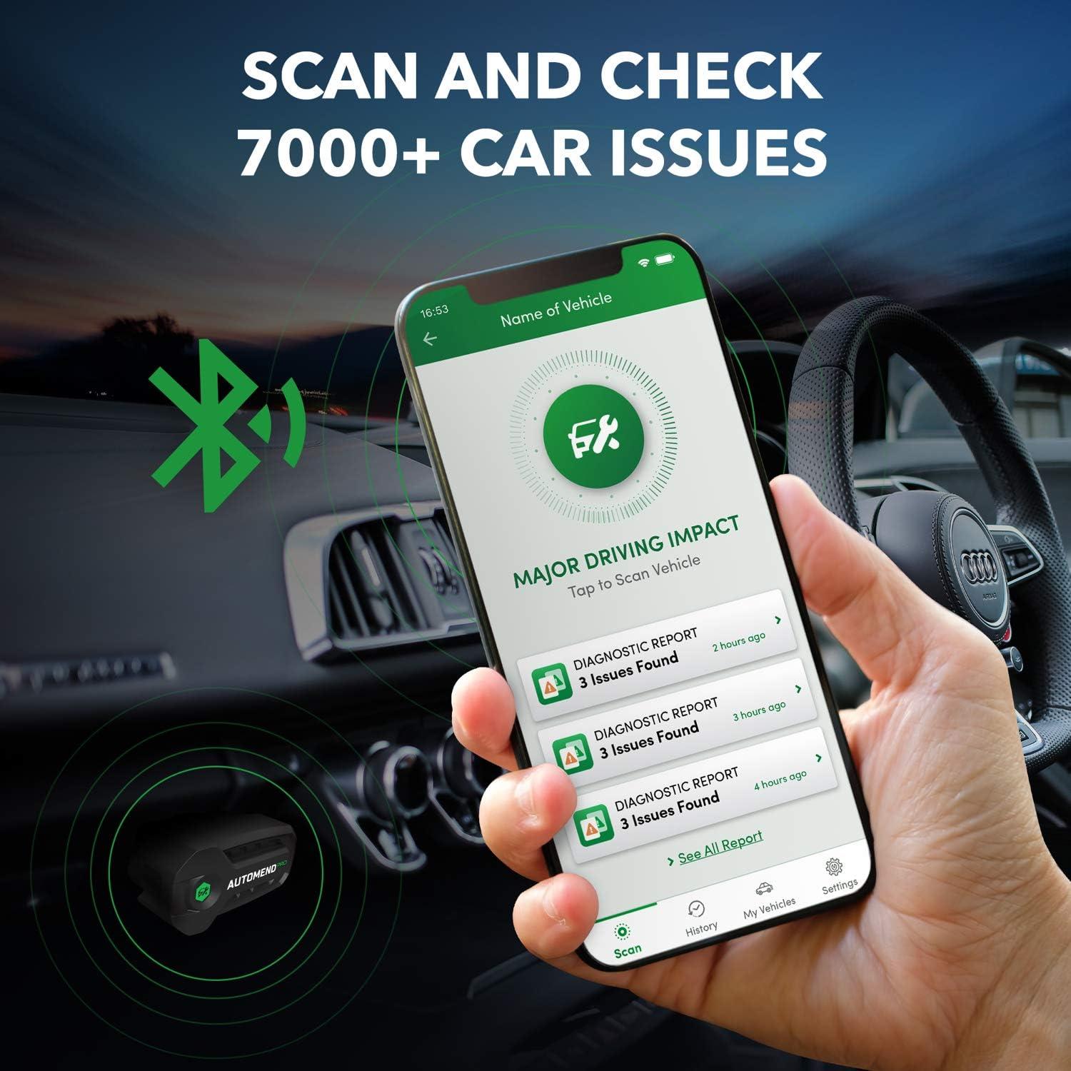 Escáner OBD2 Automend Pro - Lector de Códigos Bluetooth para Vehículos