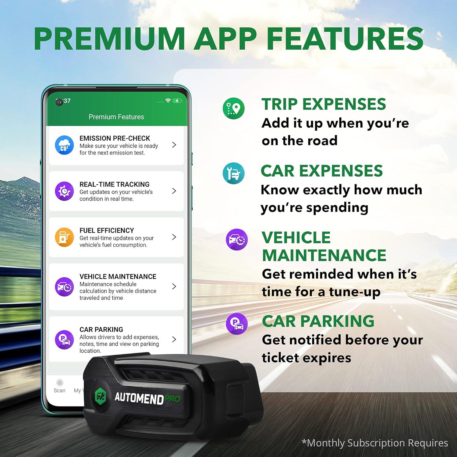 Escáner OBD2 Automend Pro - Lector de Códigos Bluetooth para Vehículos