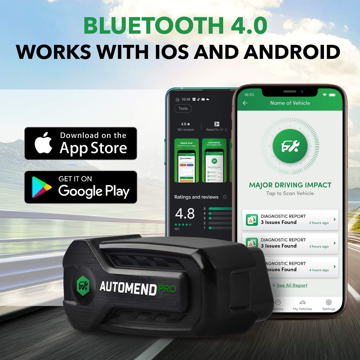 Escáner OBD2 Automend Pro - Lector de Códigos Bluetooth para Vehículos