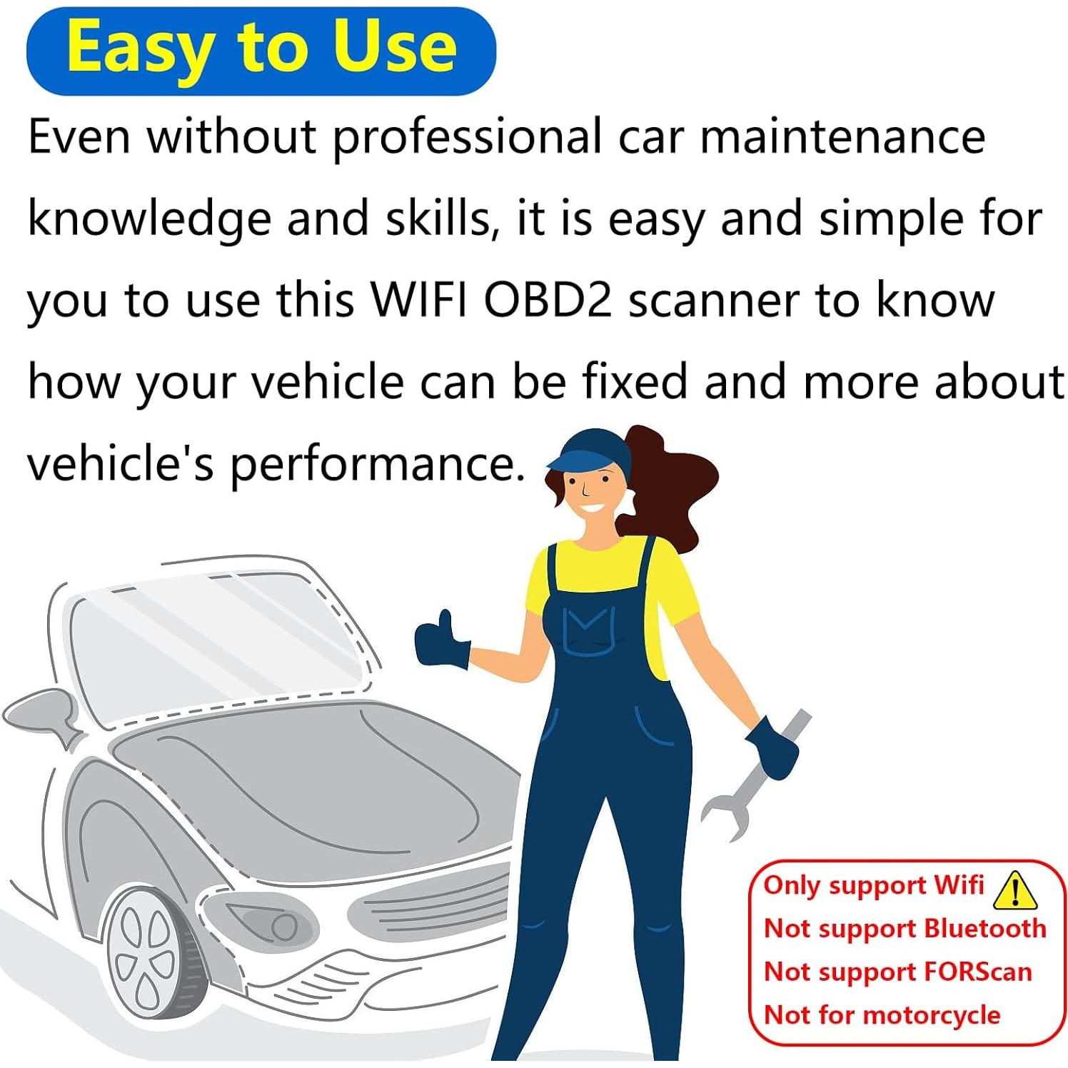 Adaptador OBD2 ELM327 WiFi ULTRAOBD para iOS y Android