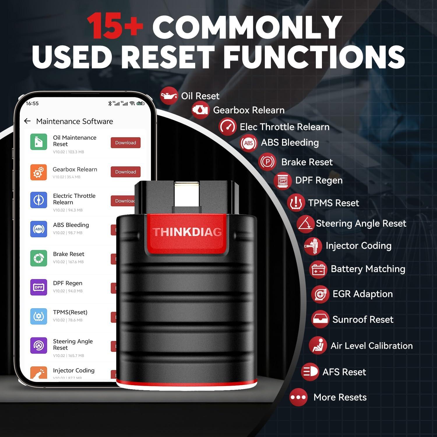 Escáner OBD2 Bluetooth Thinkdiag - Diagnóstico Completo 15+ Funciones