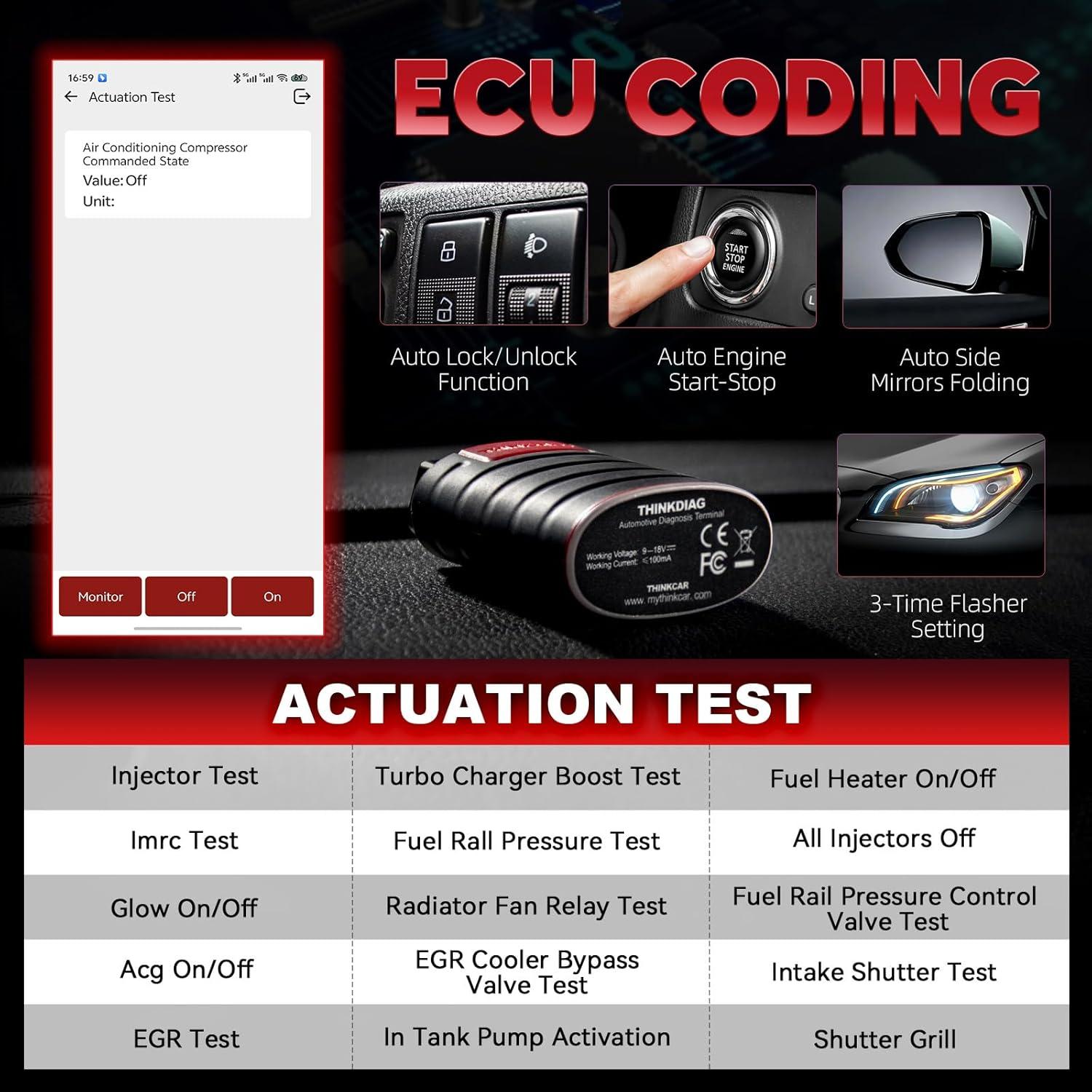 Escáner OBD2 Bluetooth Thinkdiag - Diagnóstico Completo 15+ Funciones