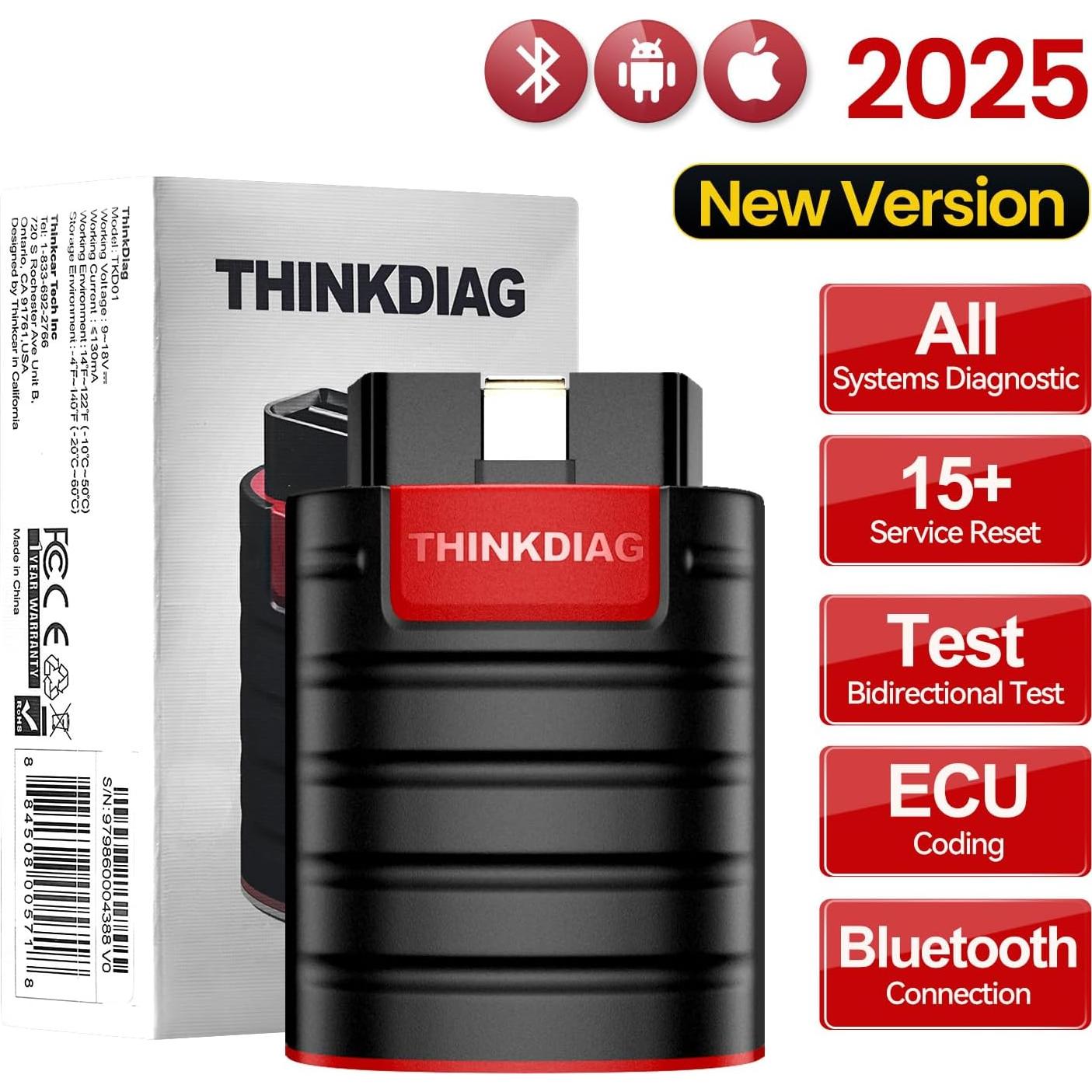 Escáner OBD2 Bluetooth Thinkdiag - Diagnóstico Completo 15+ Funciones