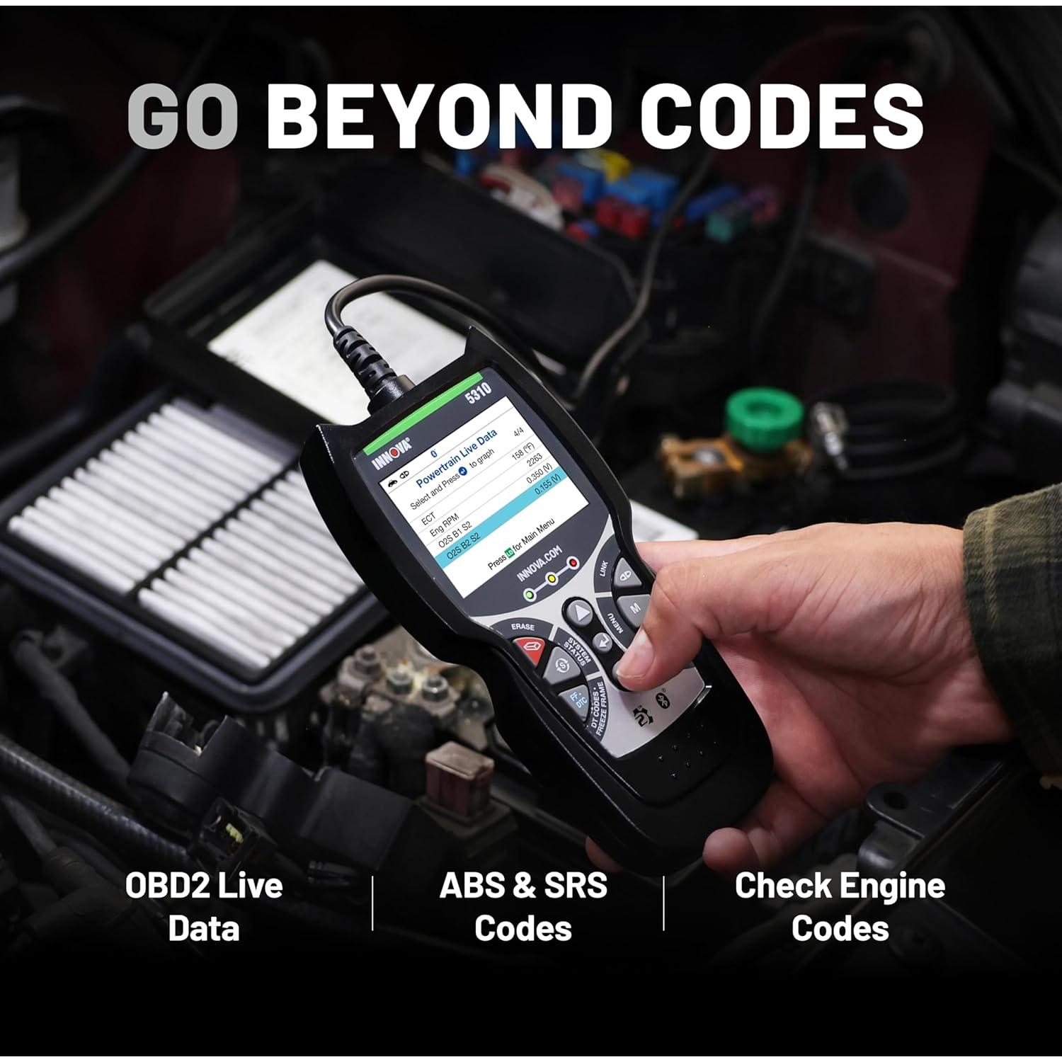 Escáner OBD2 Innova 5310 - Lector de Códigos ABS y SRS