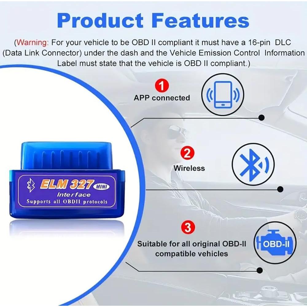 Lector de Códigos OBD2 Inalámbrico ArTea OBD2-01 Bluetooth