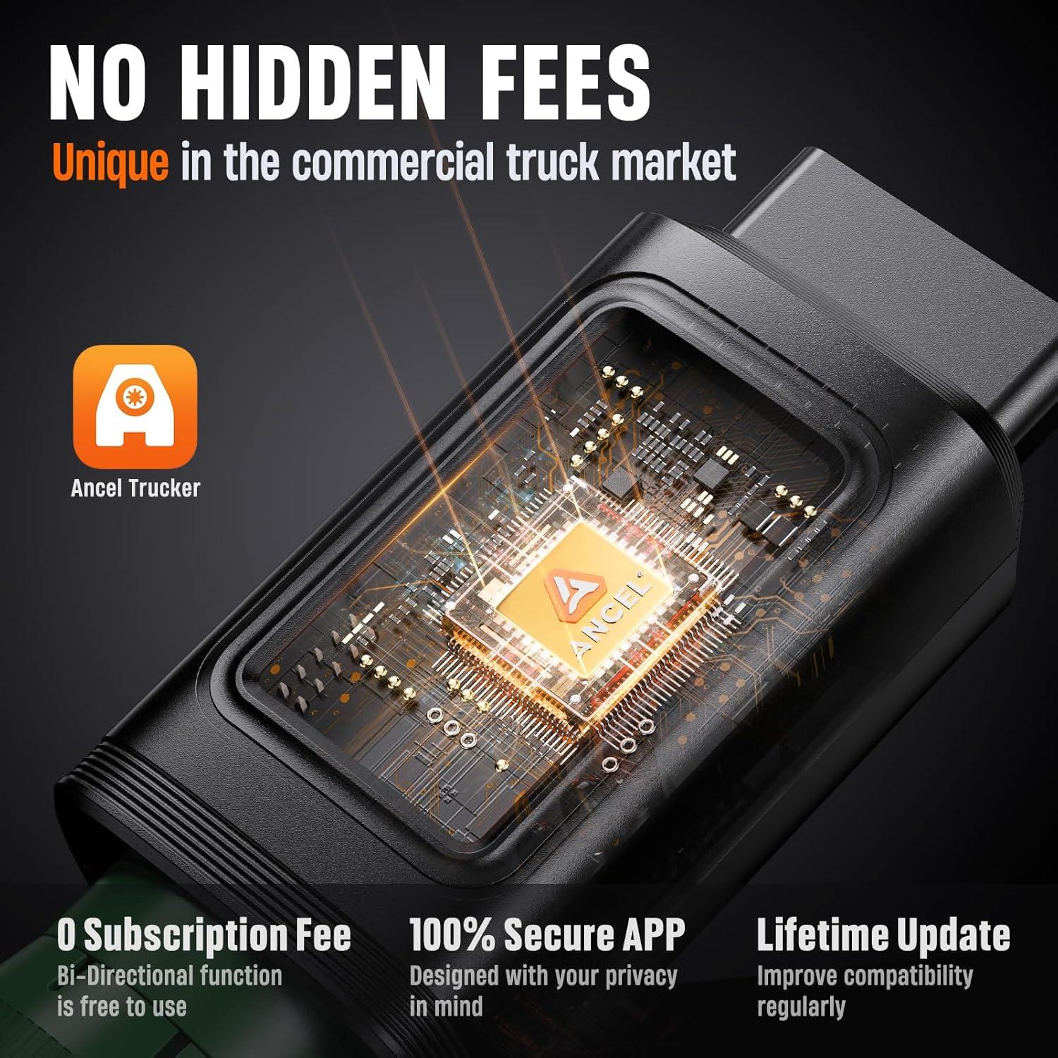 Escáner de Camiones ANCEL HD100 Pro Bluetooth DPF Diésel