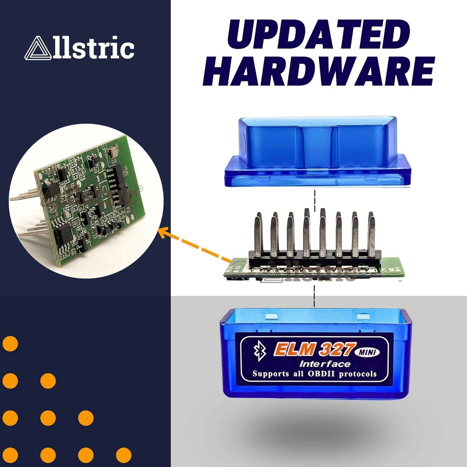 Escáner OBD2 Bluetooth Allstric ELM327 - Diagnóstico Automotriz