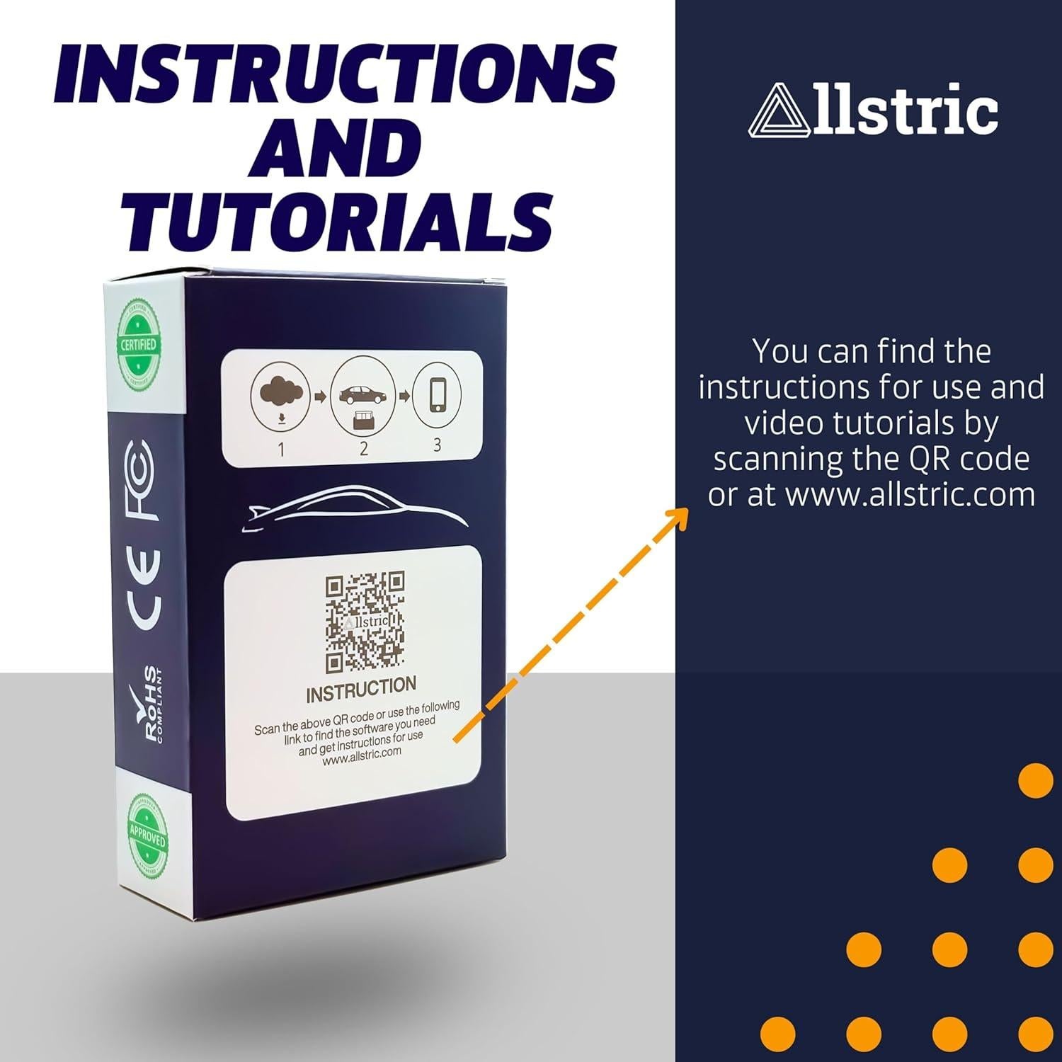 Escáner OBD2 Bluetooth Allstric ELM327 - Diagnóstico Automotriz