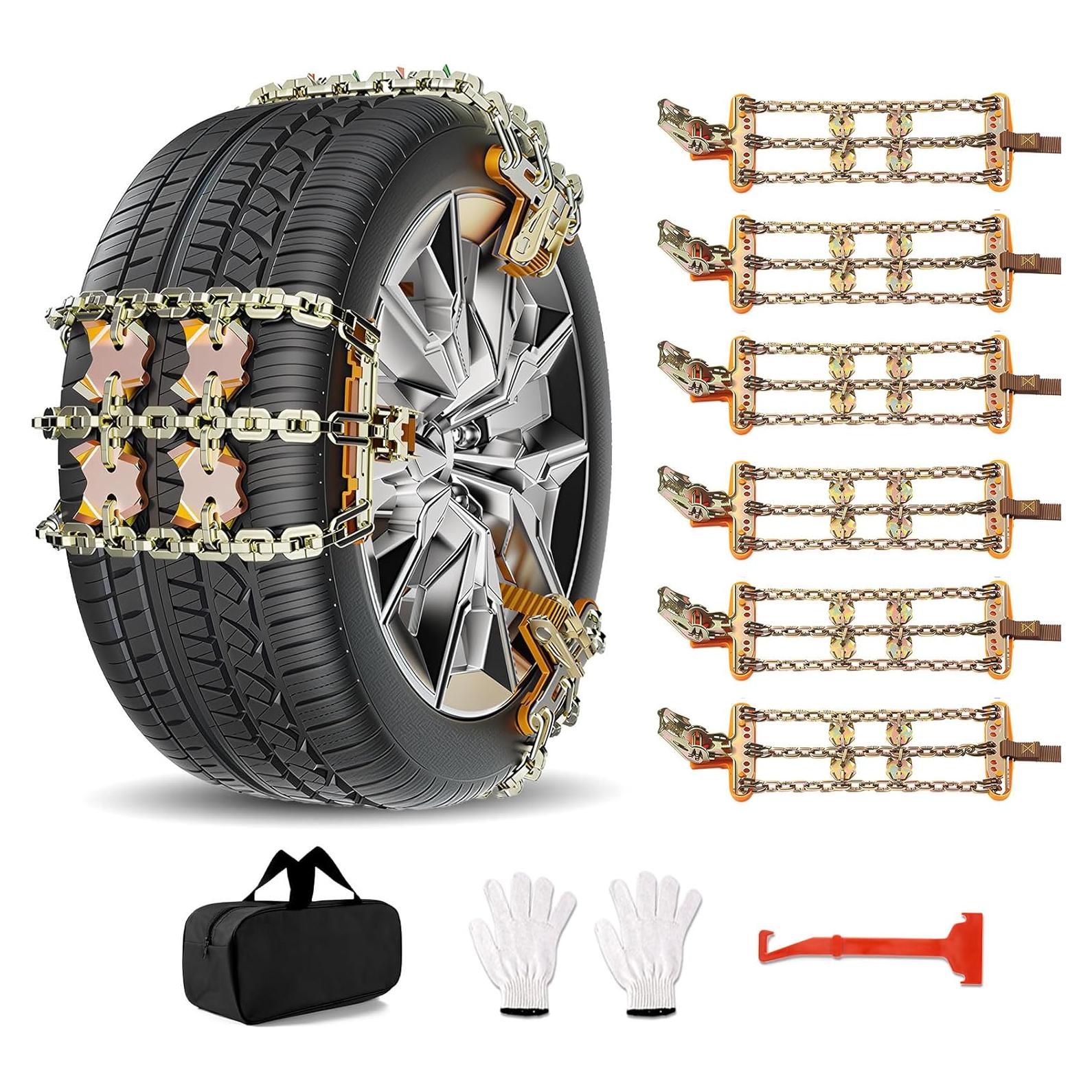 Cadenas Antideslizantes JONHWI JHTSC para Neumáticos 225-305 mm