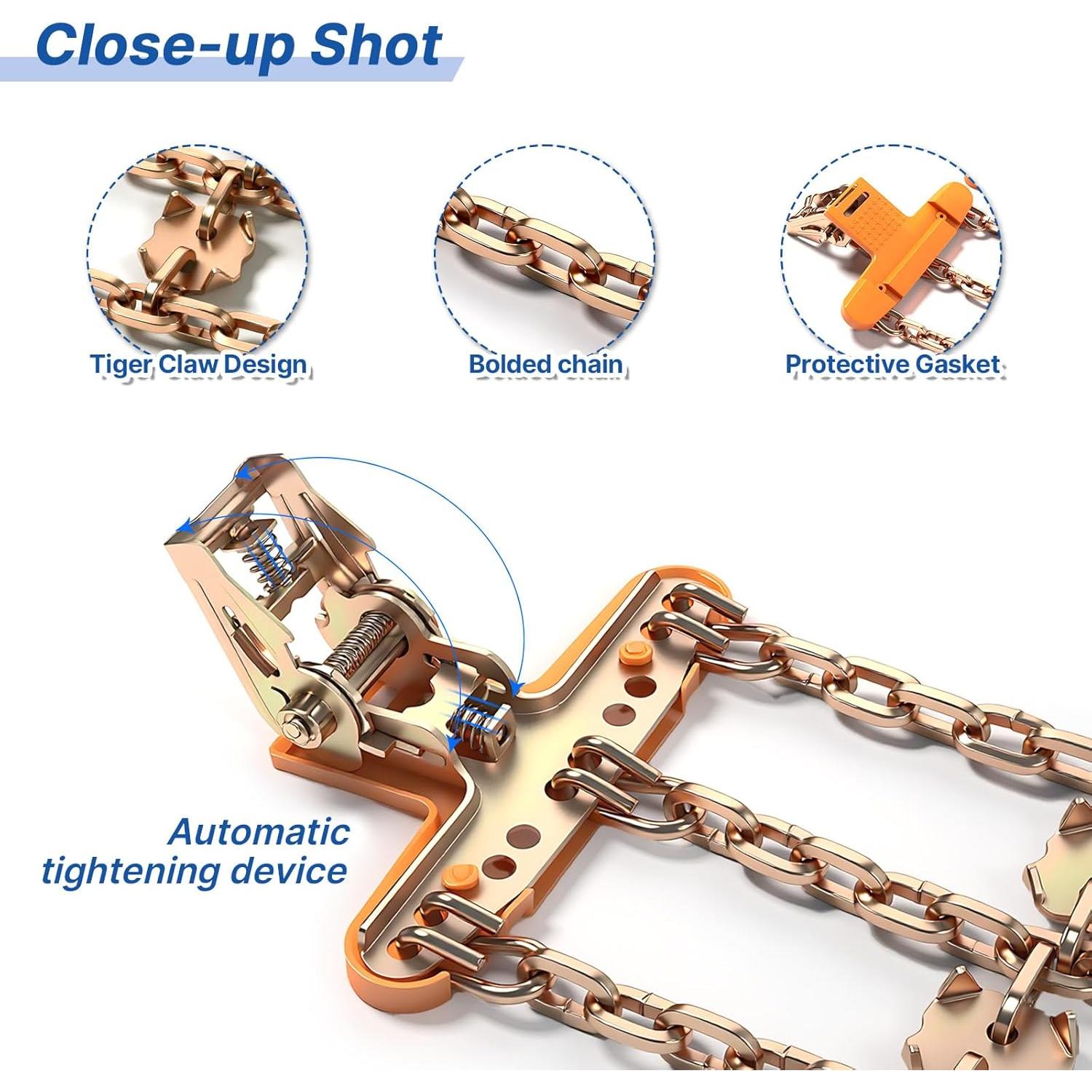 Cadenas Antideslizantes JONHWI JHTSC para Neumáticos 225-305 mm