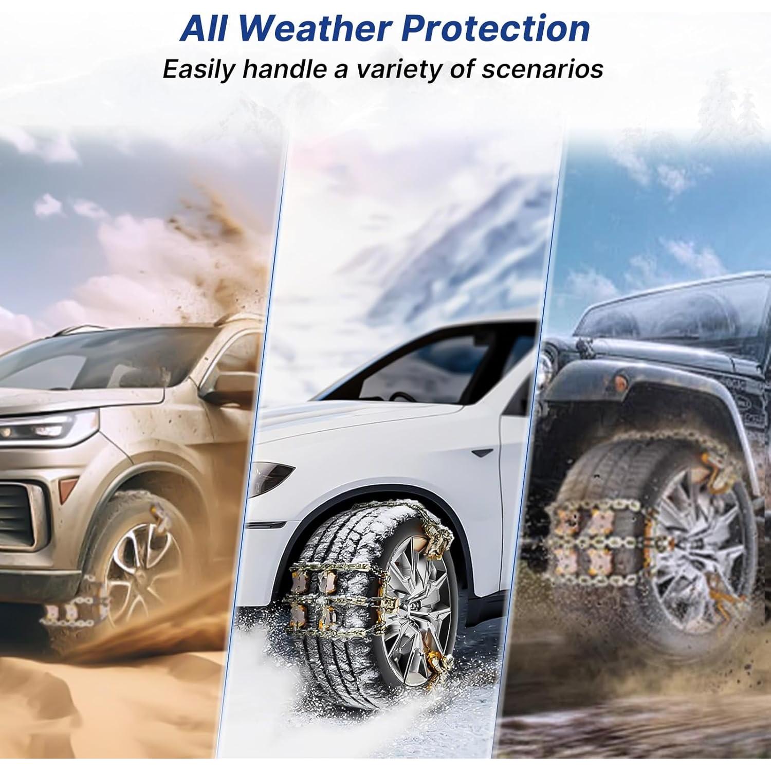 Cadenas Antideslizantes JONHWI JHTSC para Neumáticos 225-305 mm