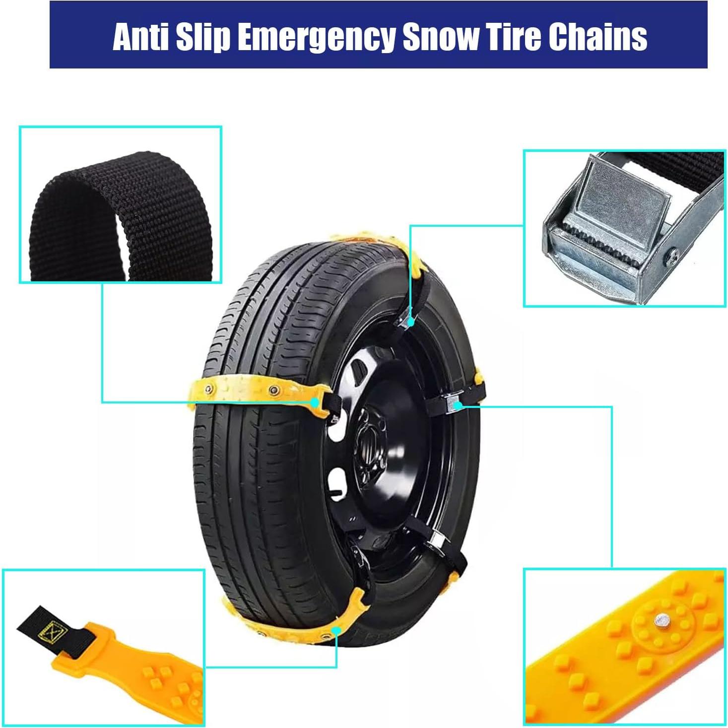 Cadenas de Nieve Antideslizantes Wimdoyily 10 Pcs para Autos