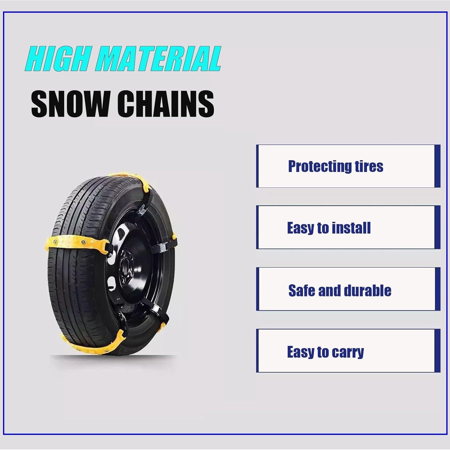 Cadenas de Nieve Antideslizantes Wimdoyily 10 Pcs para Autos