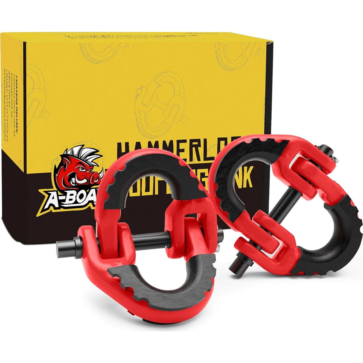 Conector de Cadena de Seguridad A-BOAR 2pack 5443 kg Rojo