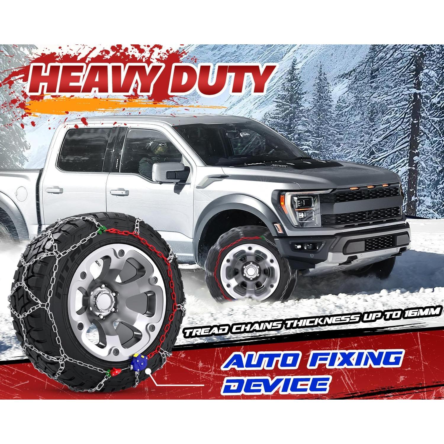 Cadenas de Nieve AUVEBY HYR para SUV y Camionetas - Juego de 2
