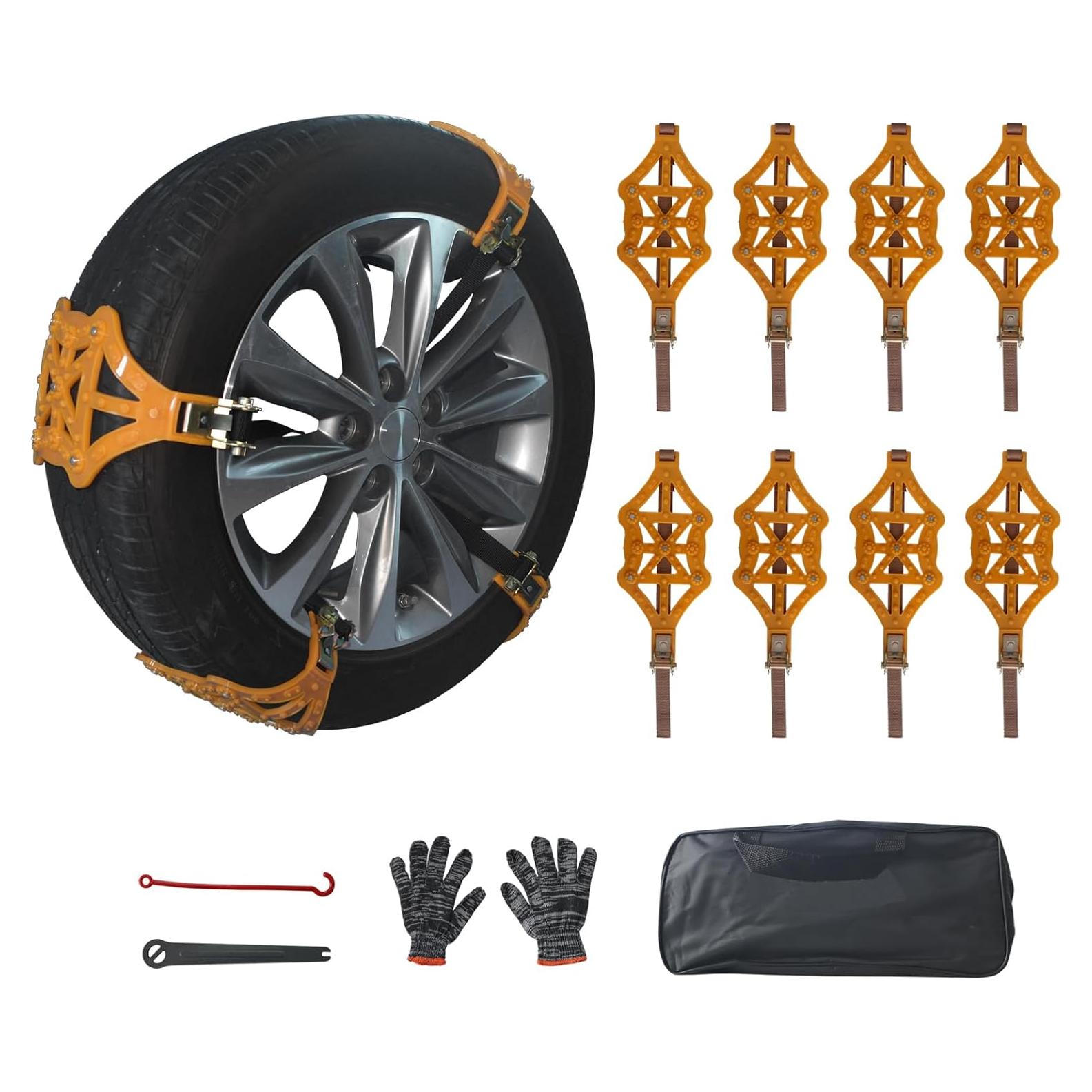 Cadenas de Nieve Ajustables WWFGYX WG-009 para Vehículos 165-275mm