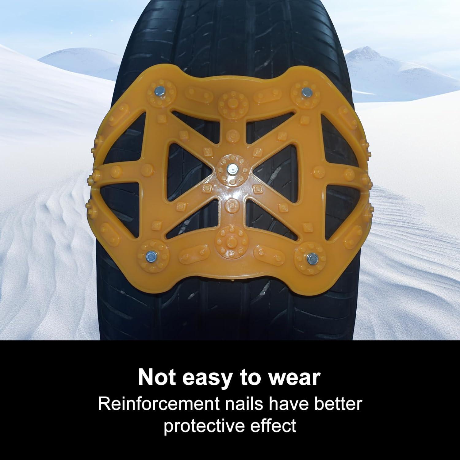 Cadenas de Nieve Ajustables WWFGYX WG-009 para Vehículos 165-275mm