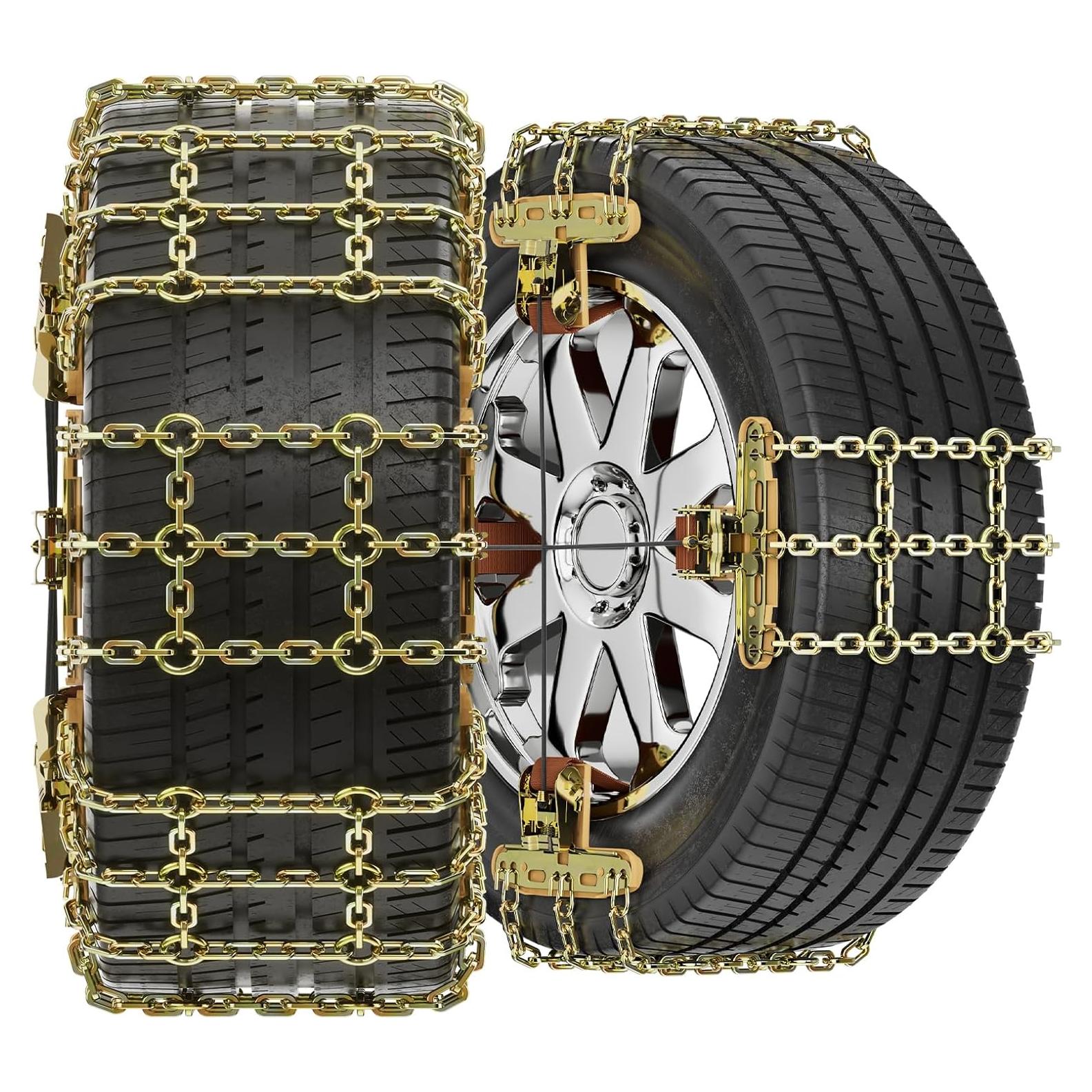 Cadenas de Nieve H&ZT AMFH 8 Paquetes para Neumáticos 215-285mm