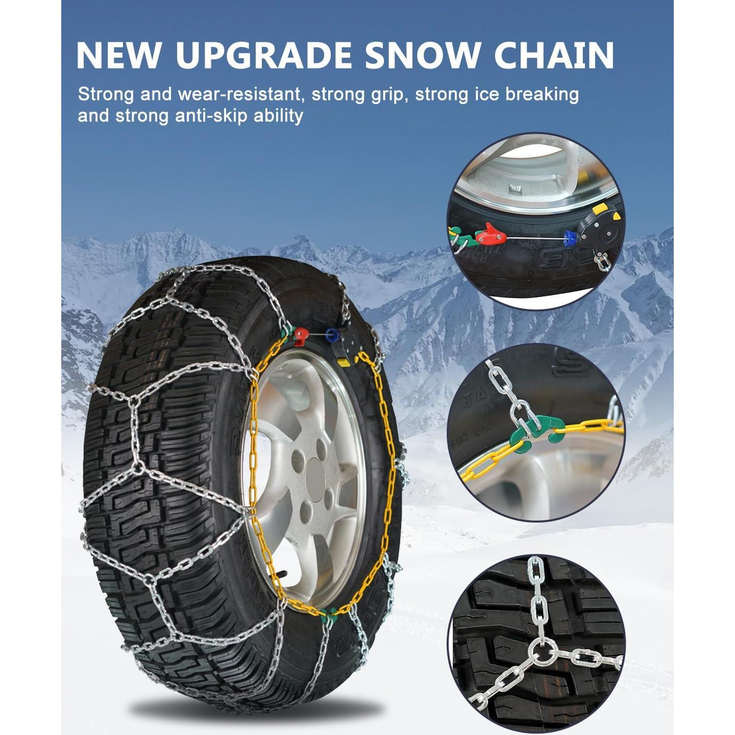 Cadenas de Nieve SCITOO HKN100 para Automóviles y SUV - Juego de 2