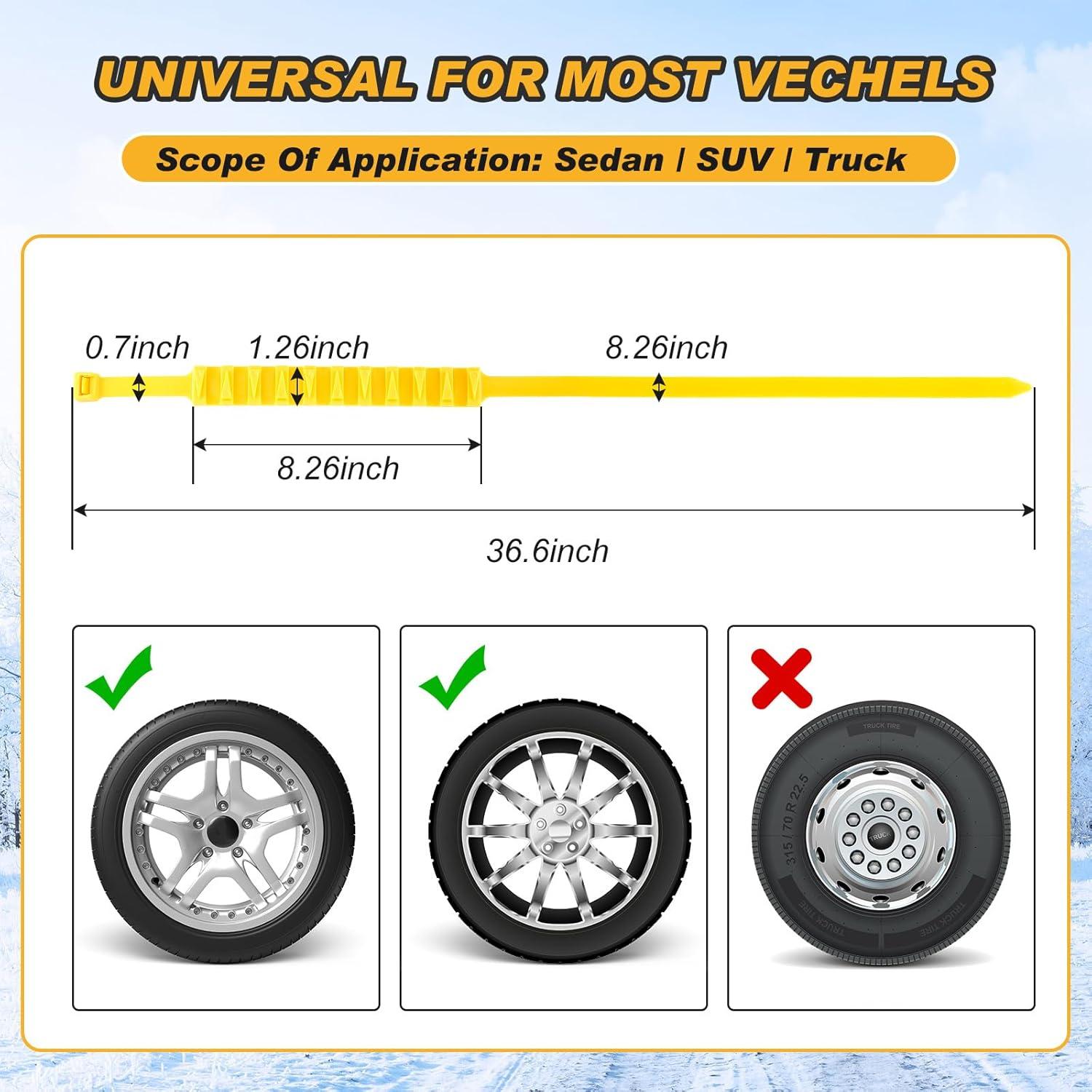 Cadenas Antideslizantes Tallew para Neumáticos 175-295 mm