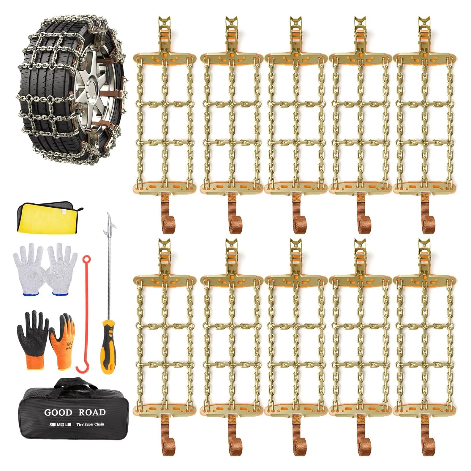 Cadenas de Nieve AutoChoice para Neumáticos 195-235mm - 8 Piezas